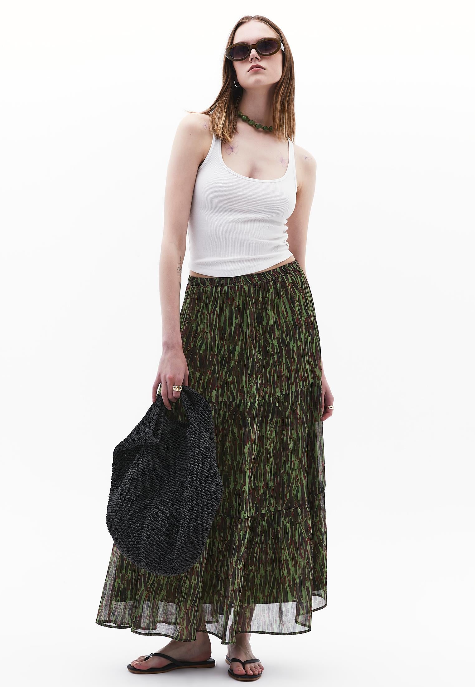 Draped Skirt - ABSTRACT COMB