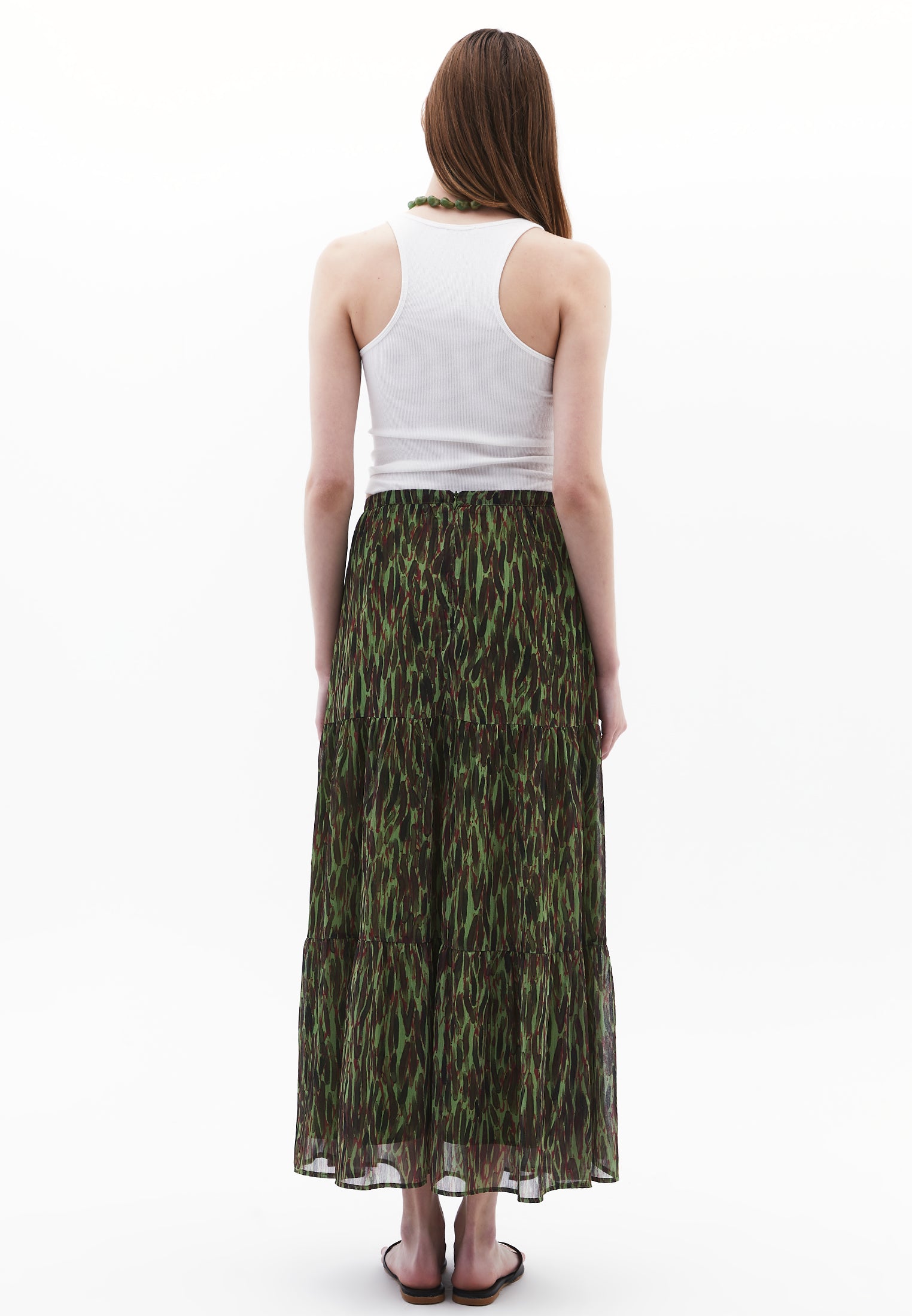 تنورة انسيابية - مشط تجريدي