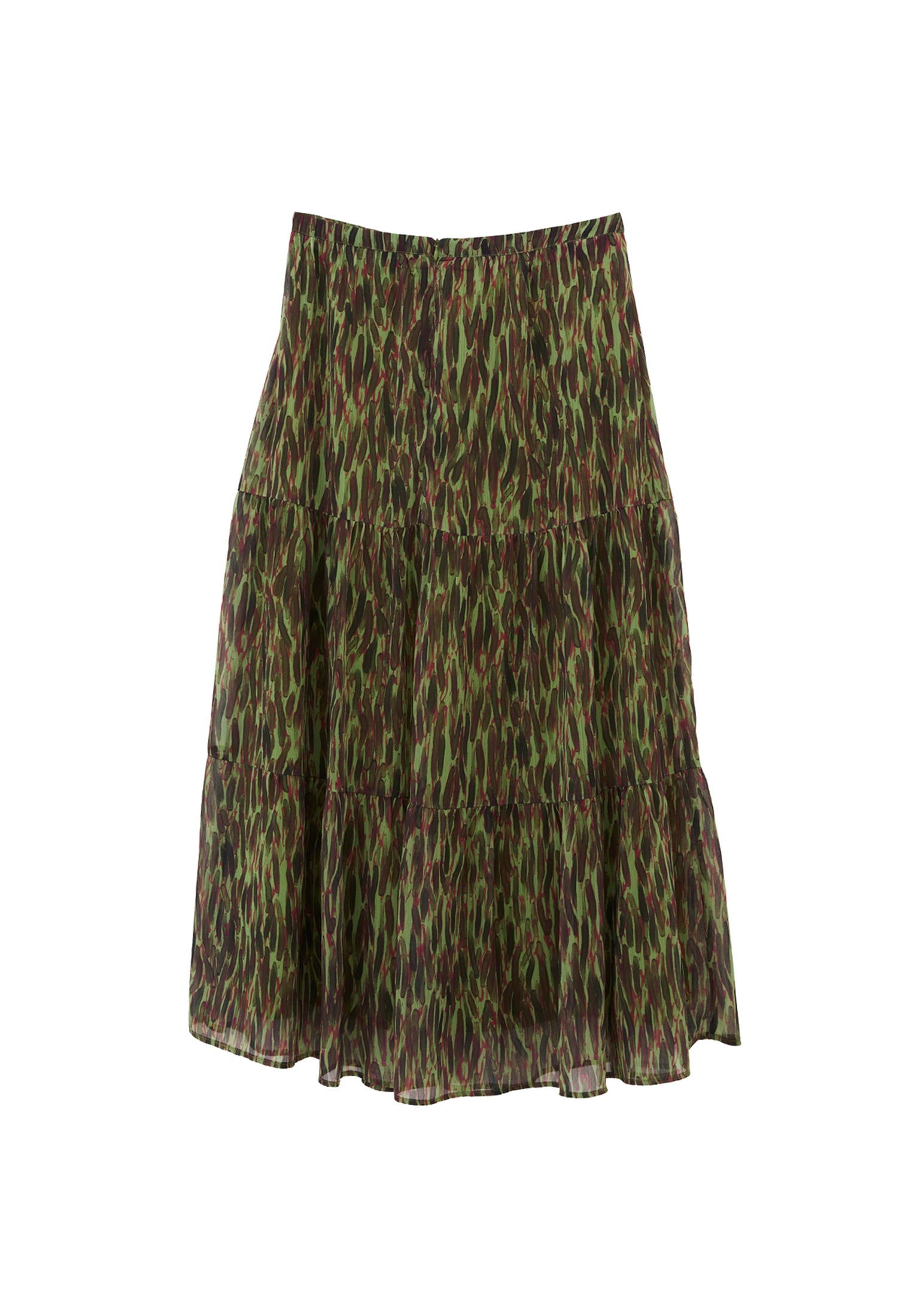 تنورة انسيابية - مشط تجريدي