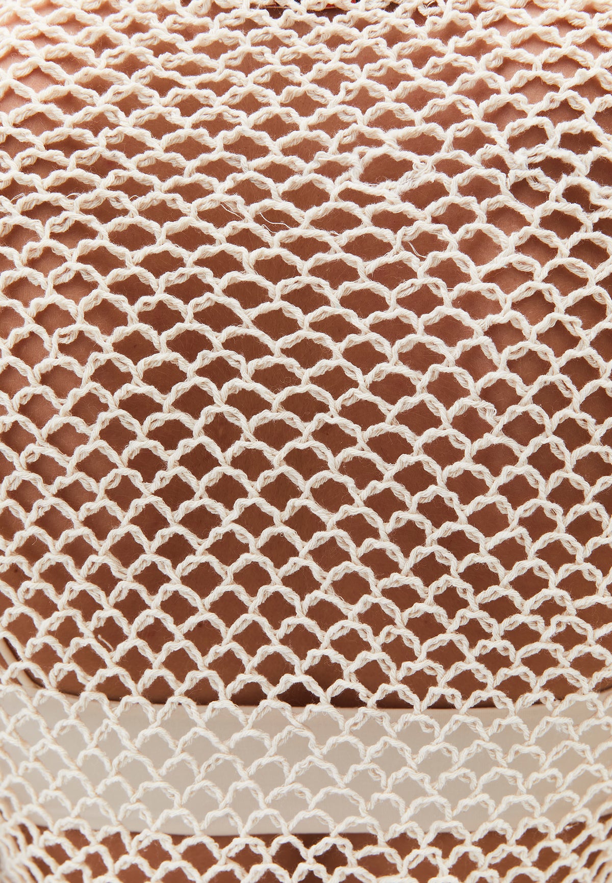 Cotton Long Sleeved Blouse - ALMOND MILK
