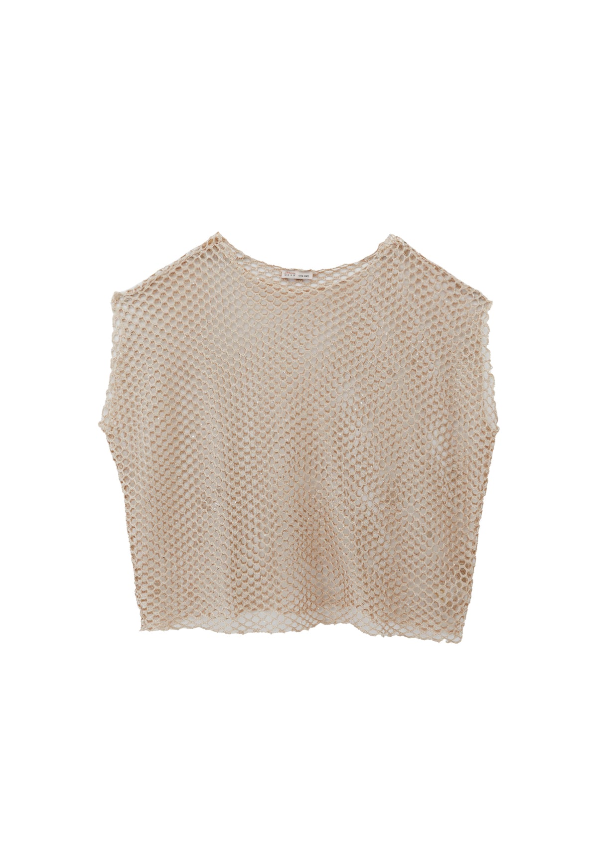 Oversize Boat Neck Tunic Blouse - ALMOND MILK