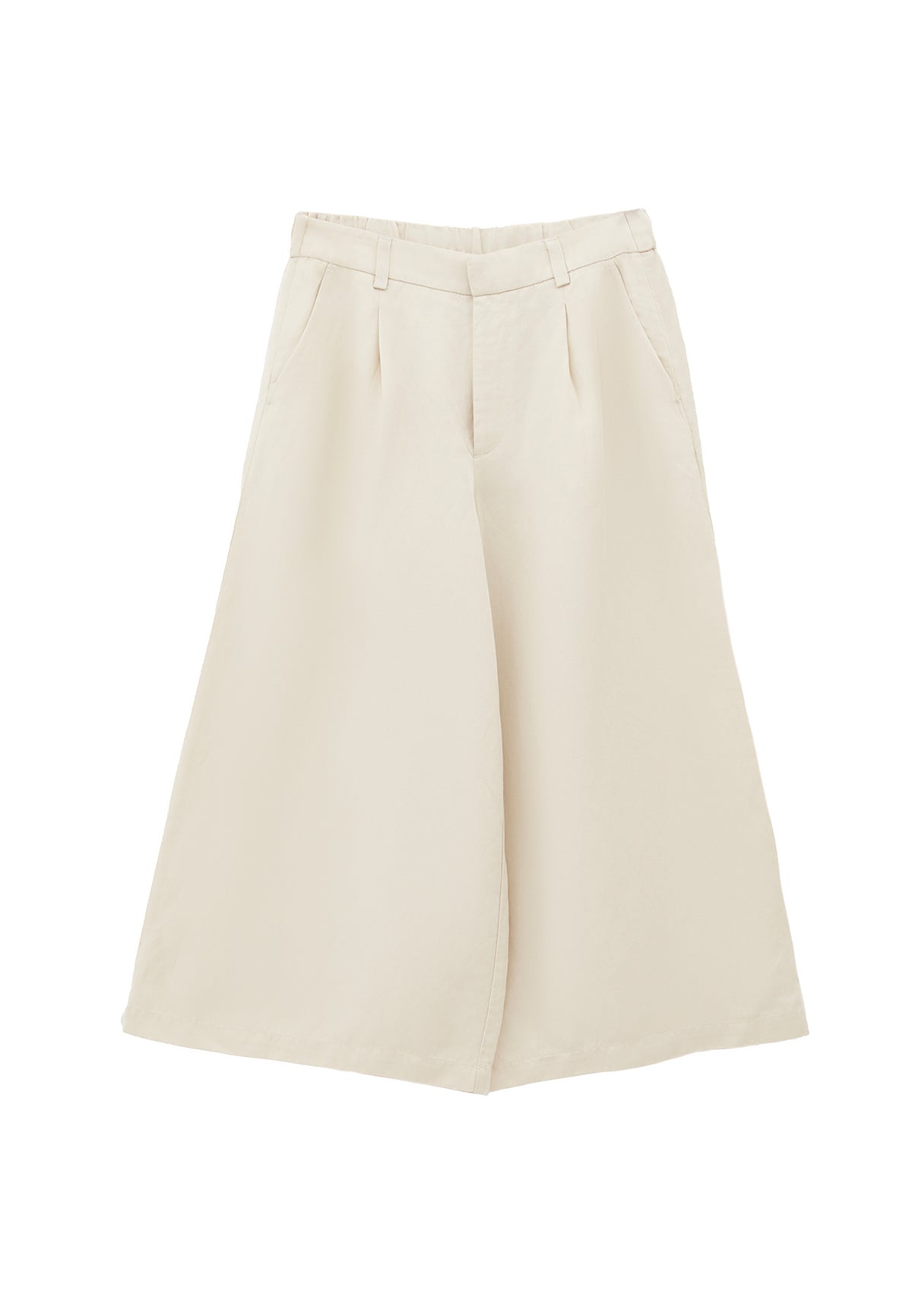 Ultra High Waist Culotte - Cream