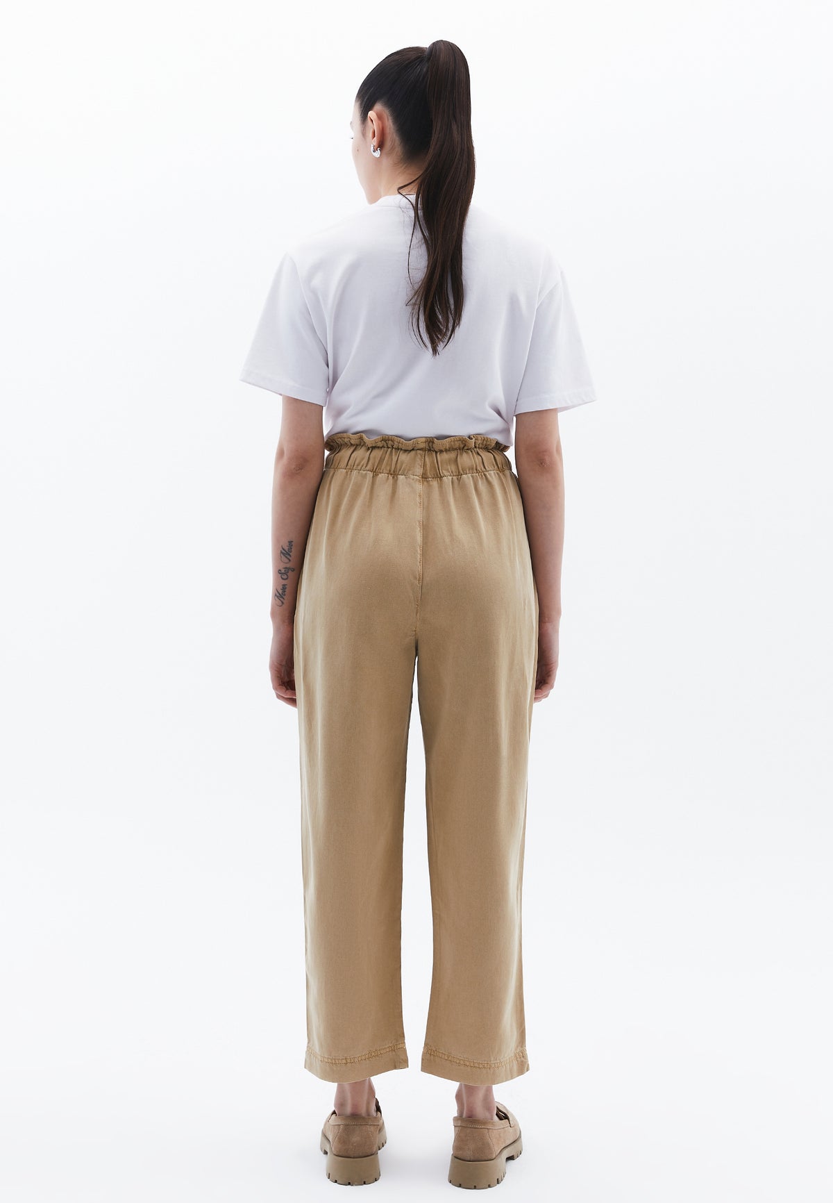 Pleated Tencel Baggy Pants - ANTIK CURDS WHEY