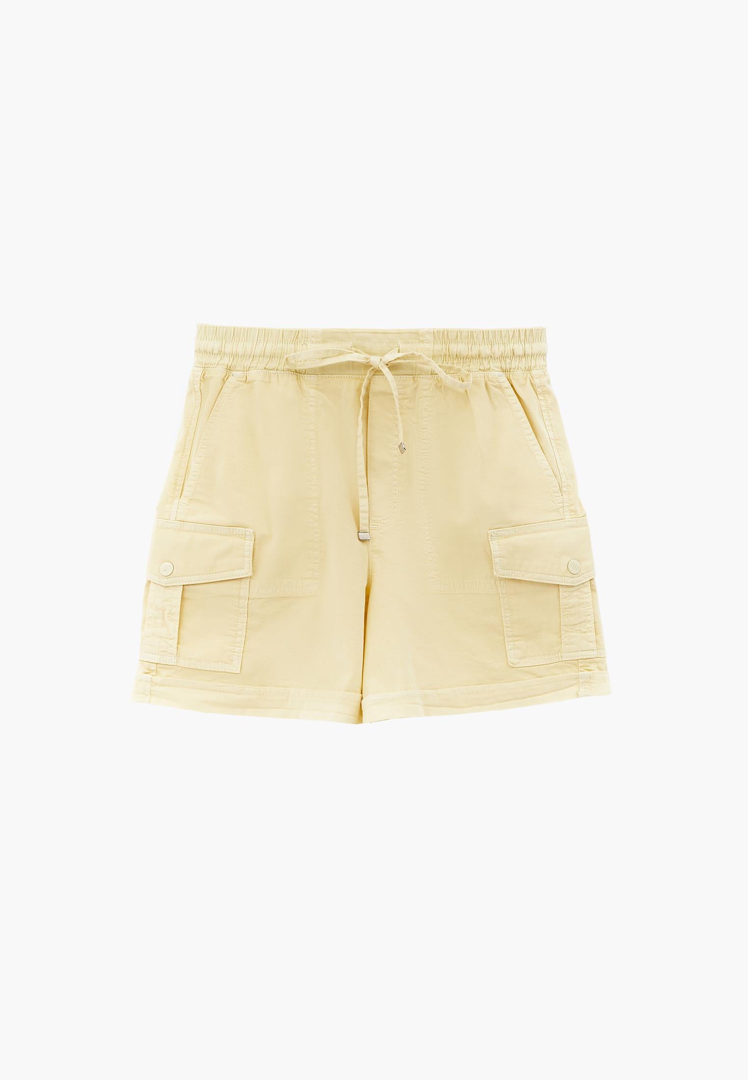 Ultra High Waist Elastic Waistband Tie Shorts - ANTIK FLAN