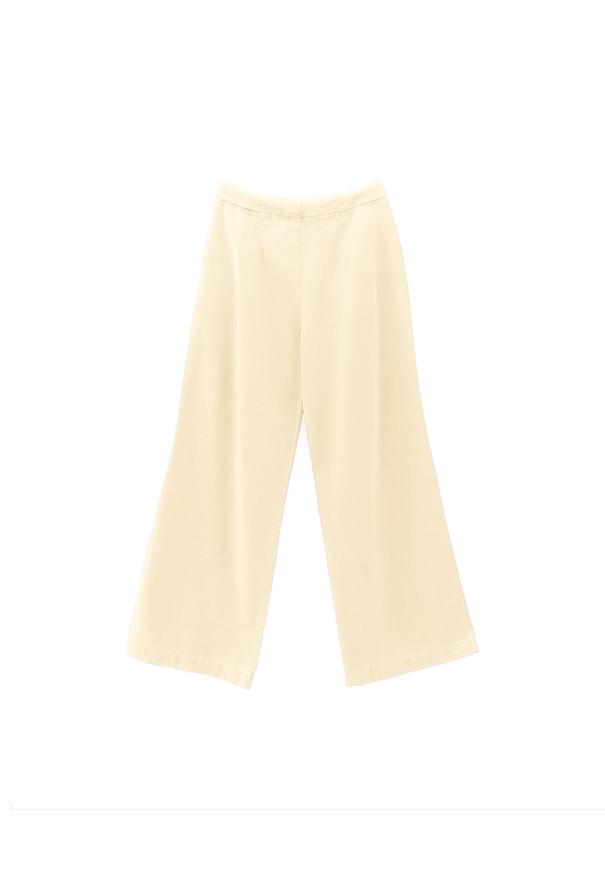 Wide Leg Trousers - Yellow