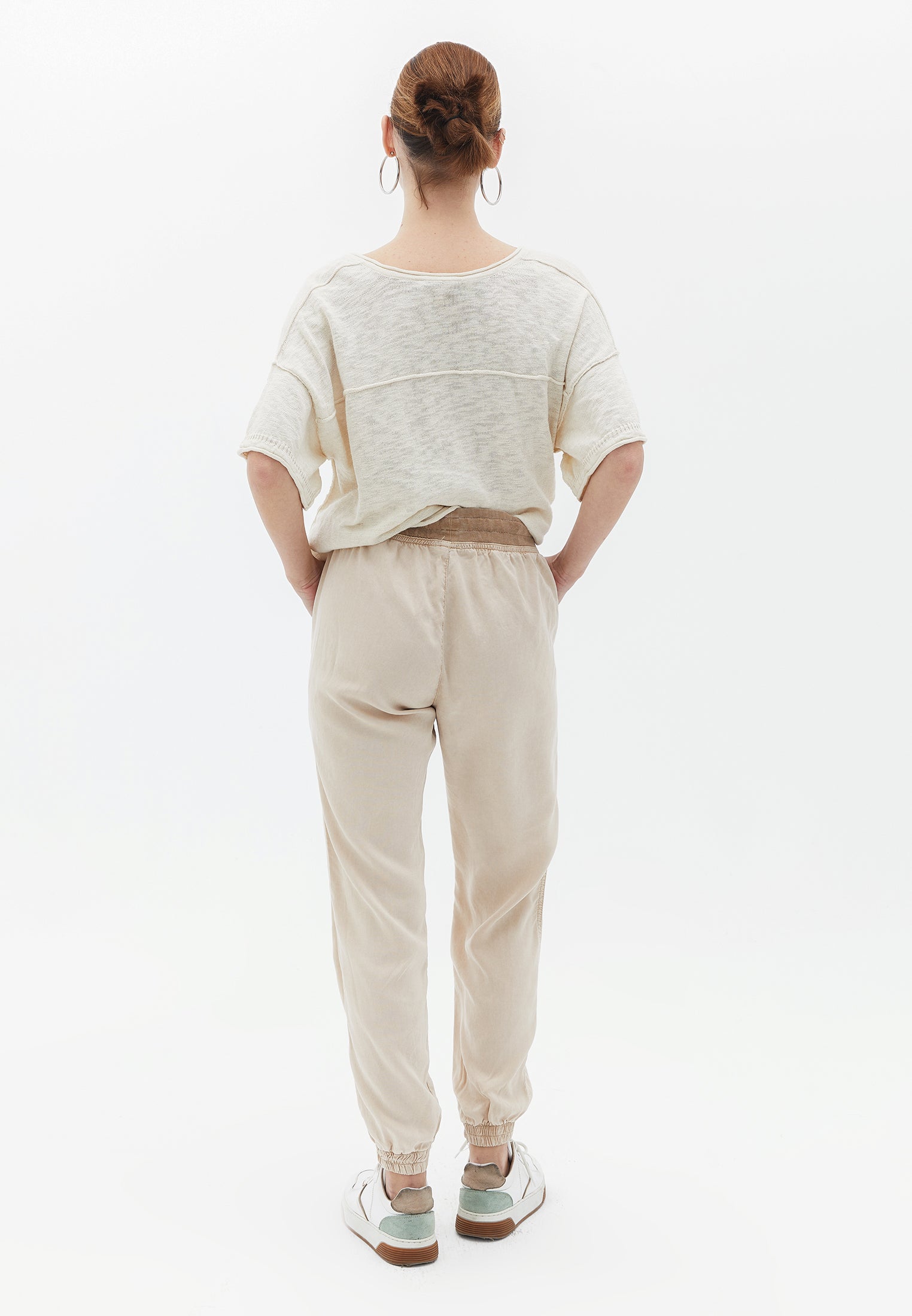 TENCEL JOGGER PANTS - ANTIK OXFORD TAN