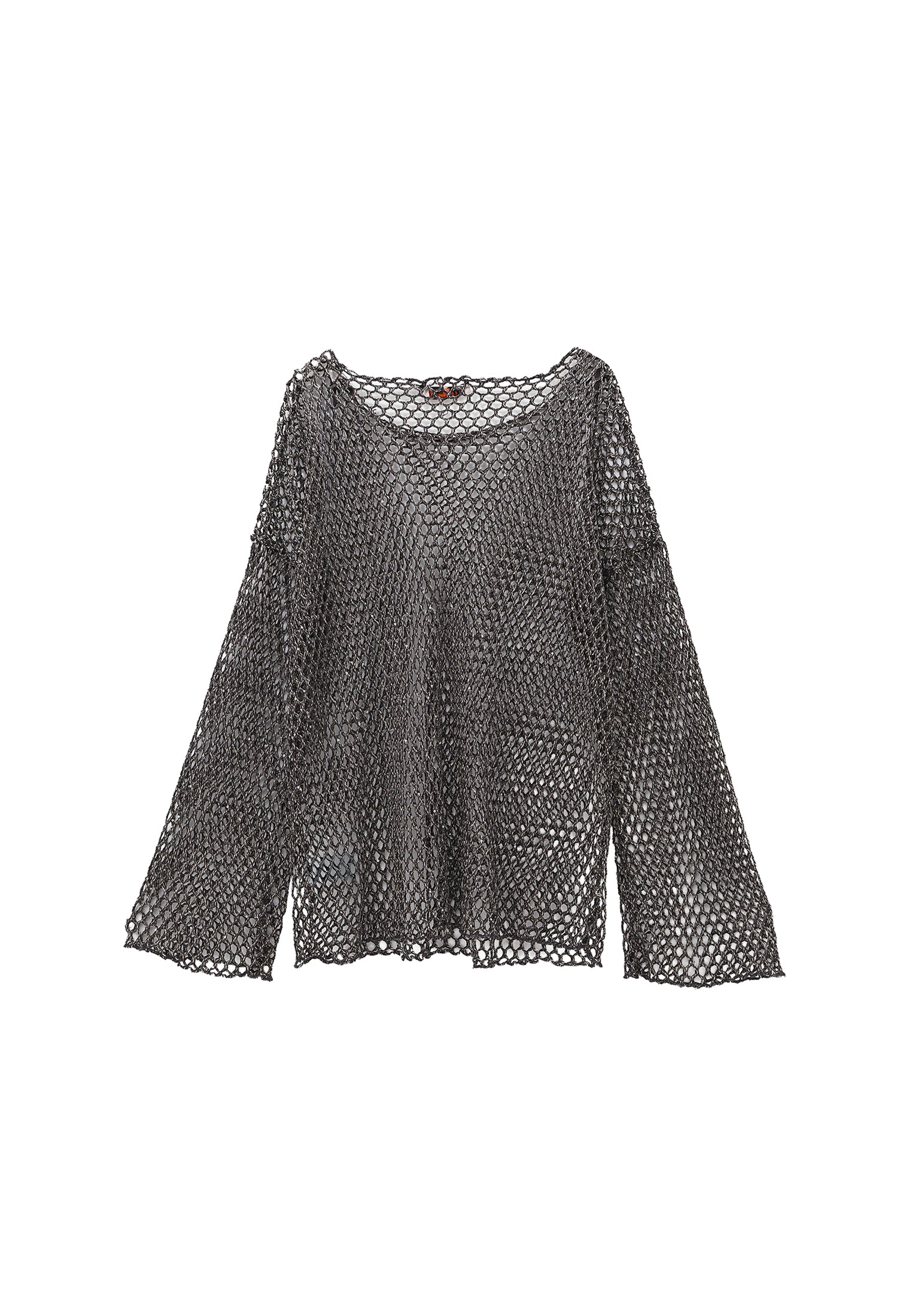 File detailed long sleeve blouse - ANTRA MELANGE