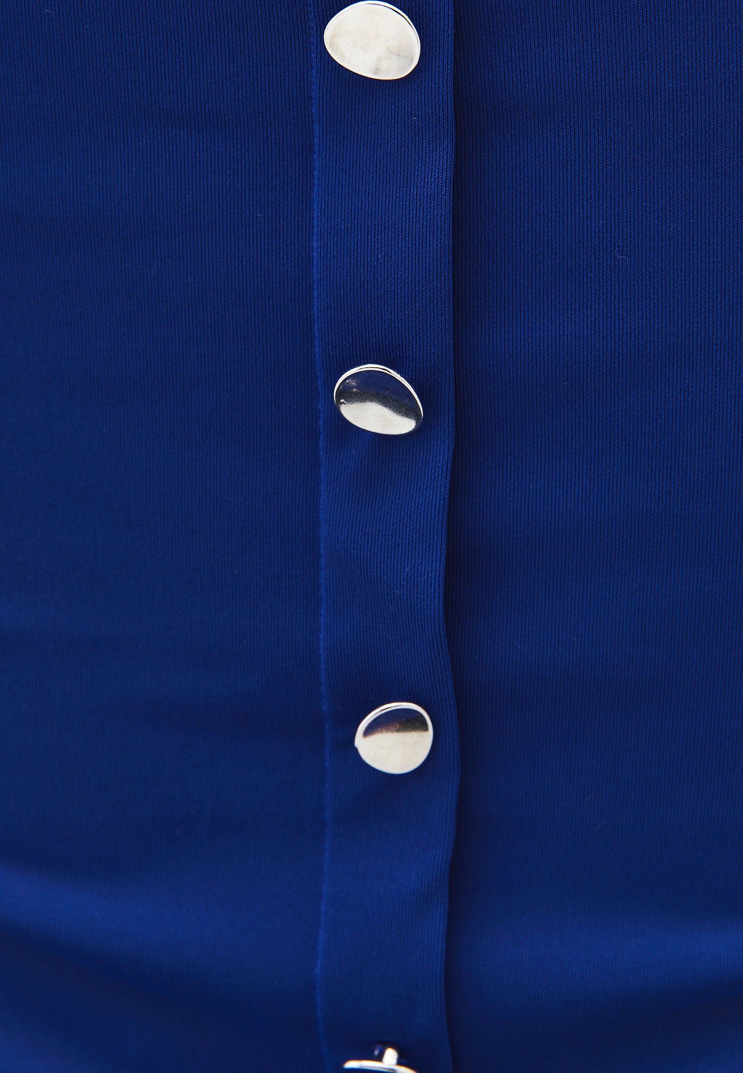 Halter Neck Button Detailed Blouse - BELLWETHER BLUE