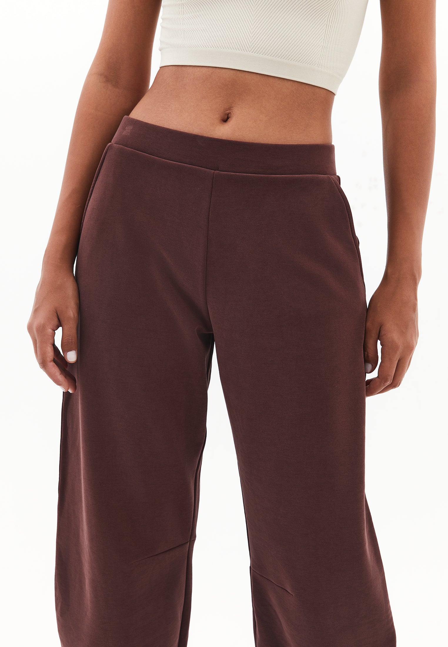 Barrel leg pants - BITTER CHOCOLATE