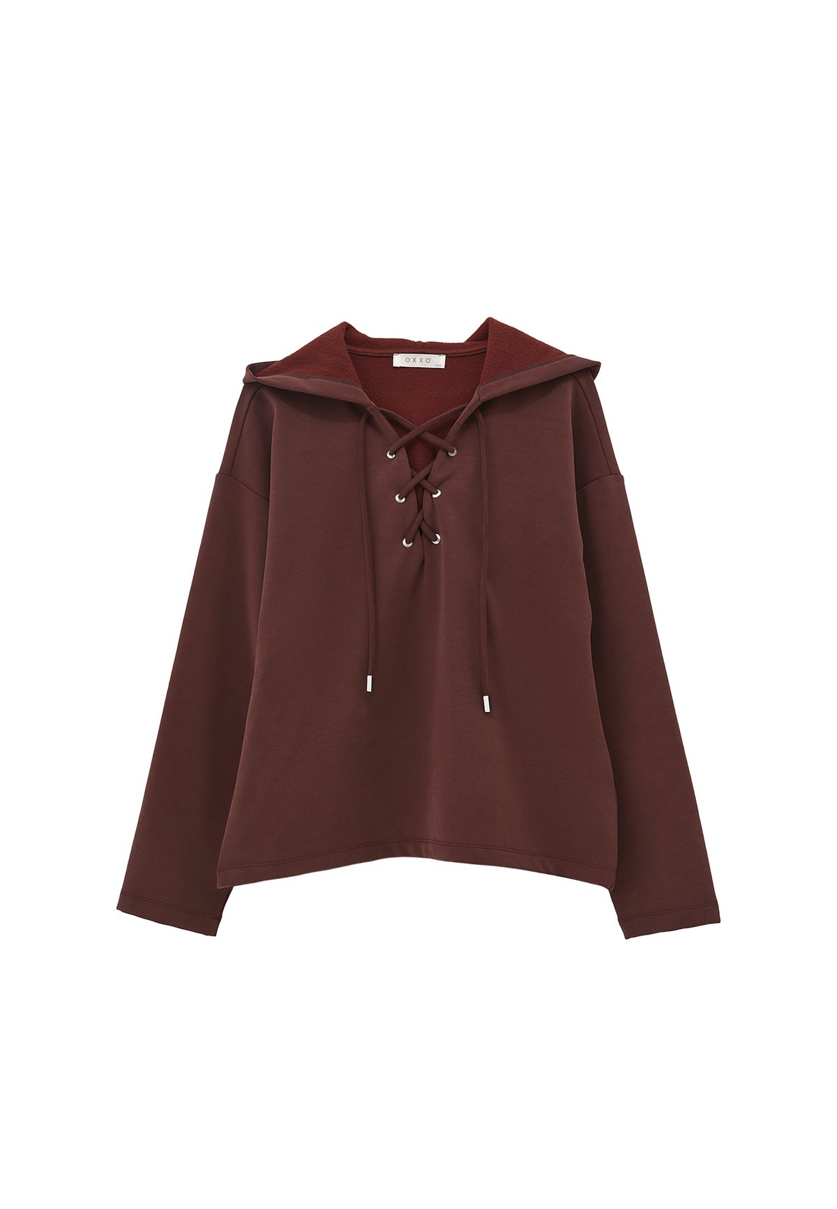 Hooded Oversize Sweatshirt - Brown