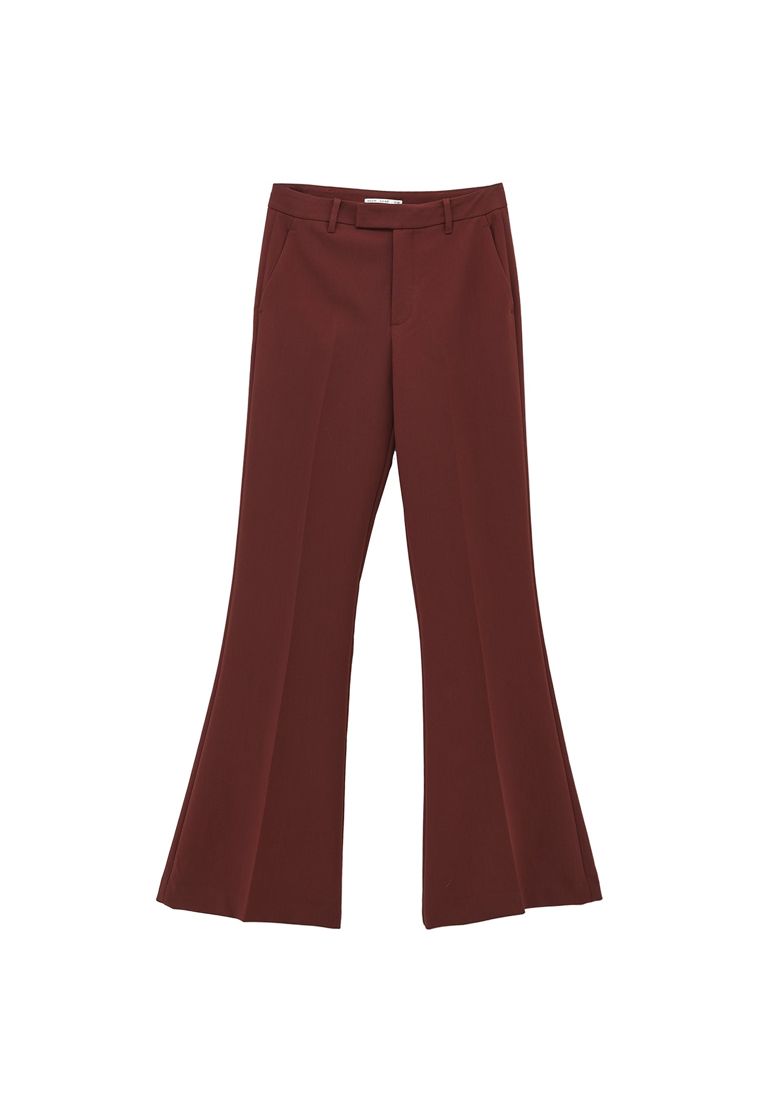 Spanish flare high waist pants - BITTER CHOCOLATE