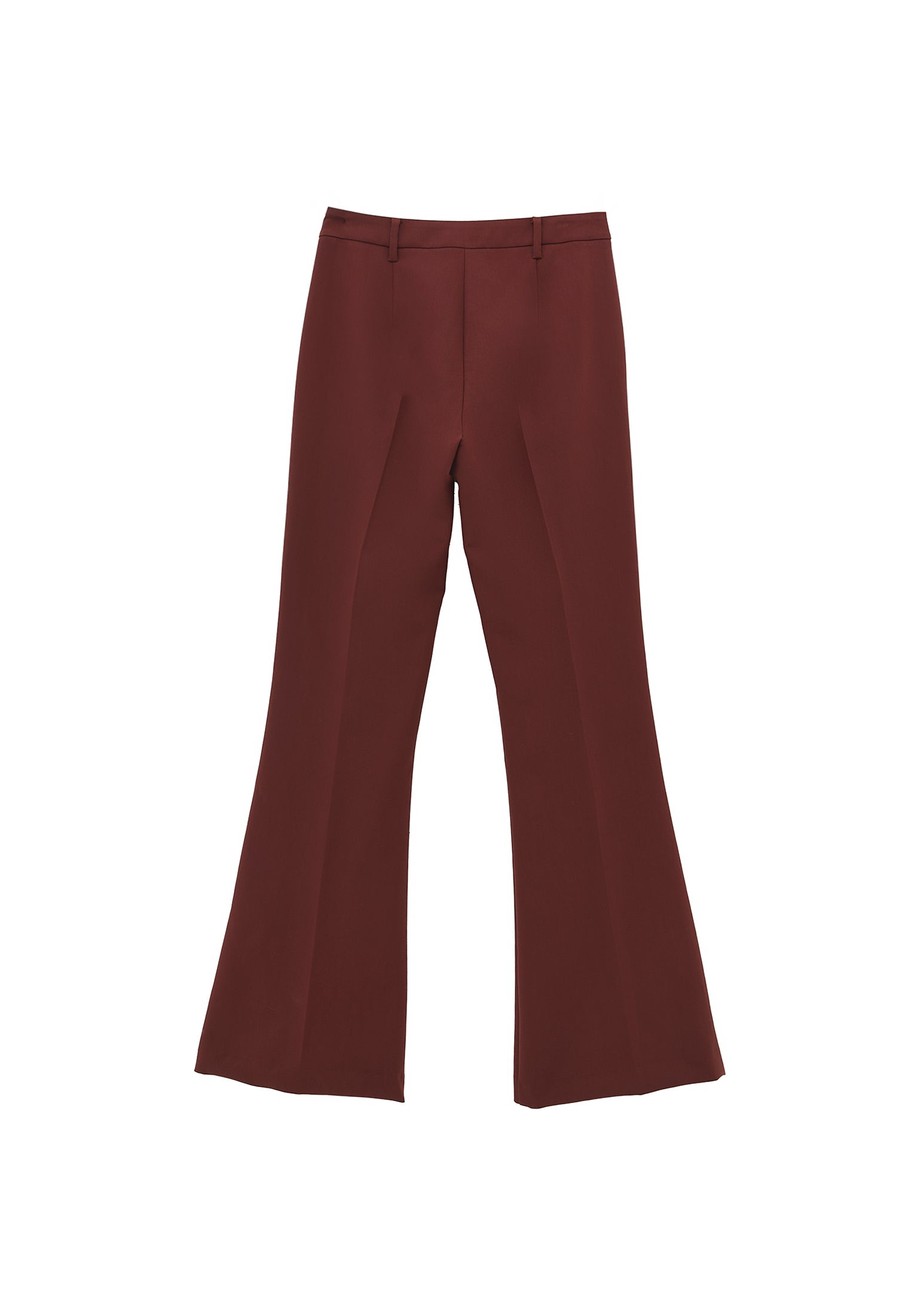 Spanish flare high waist pants - BITTER CHOCOLATE