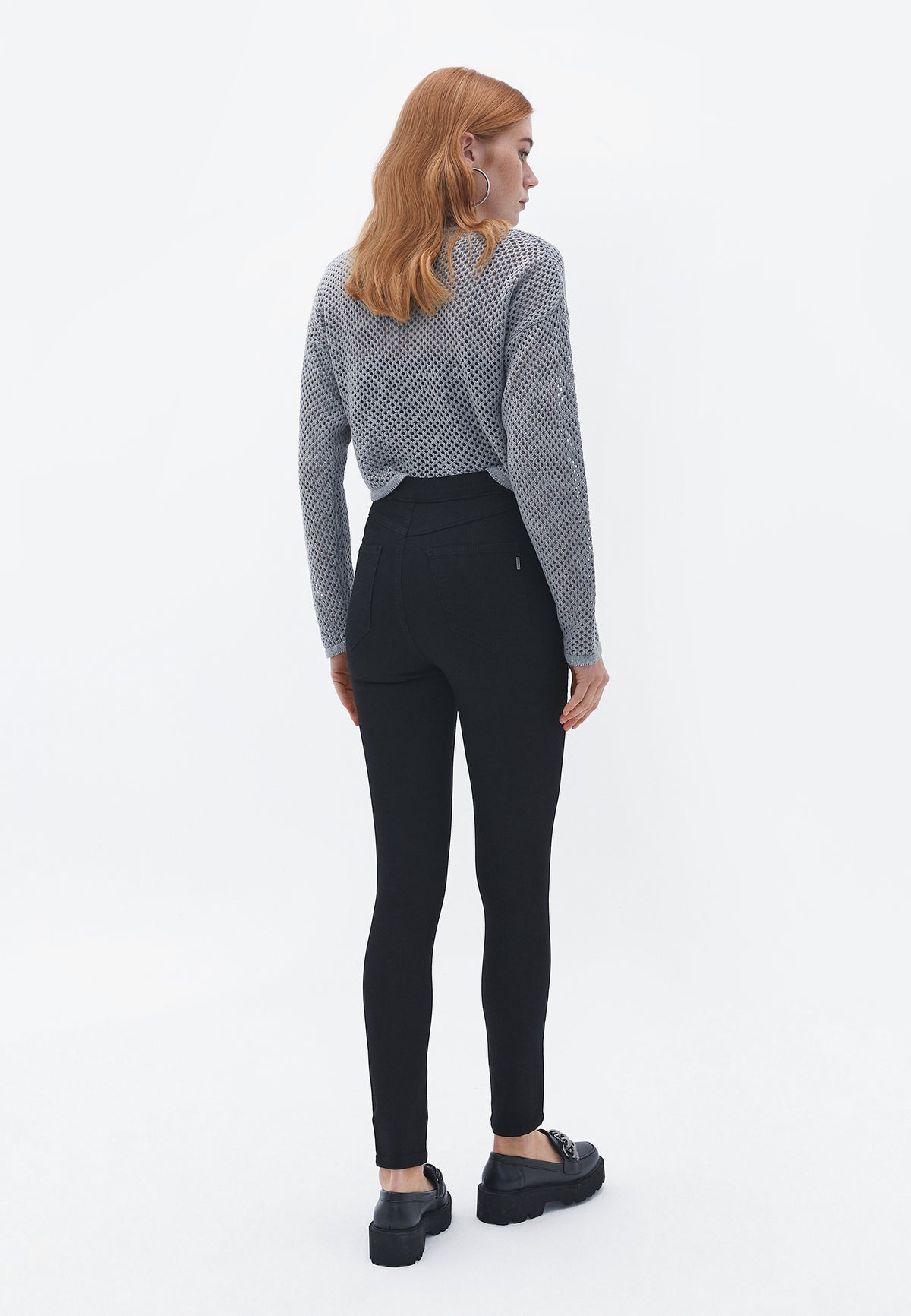 Standard Jeans Leggings - Black