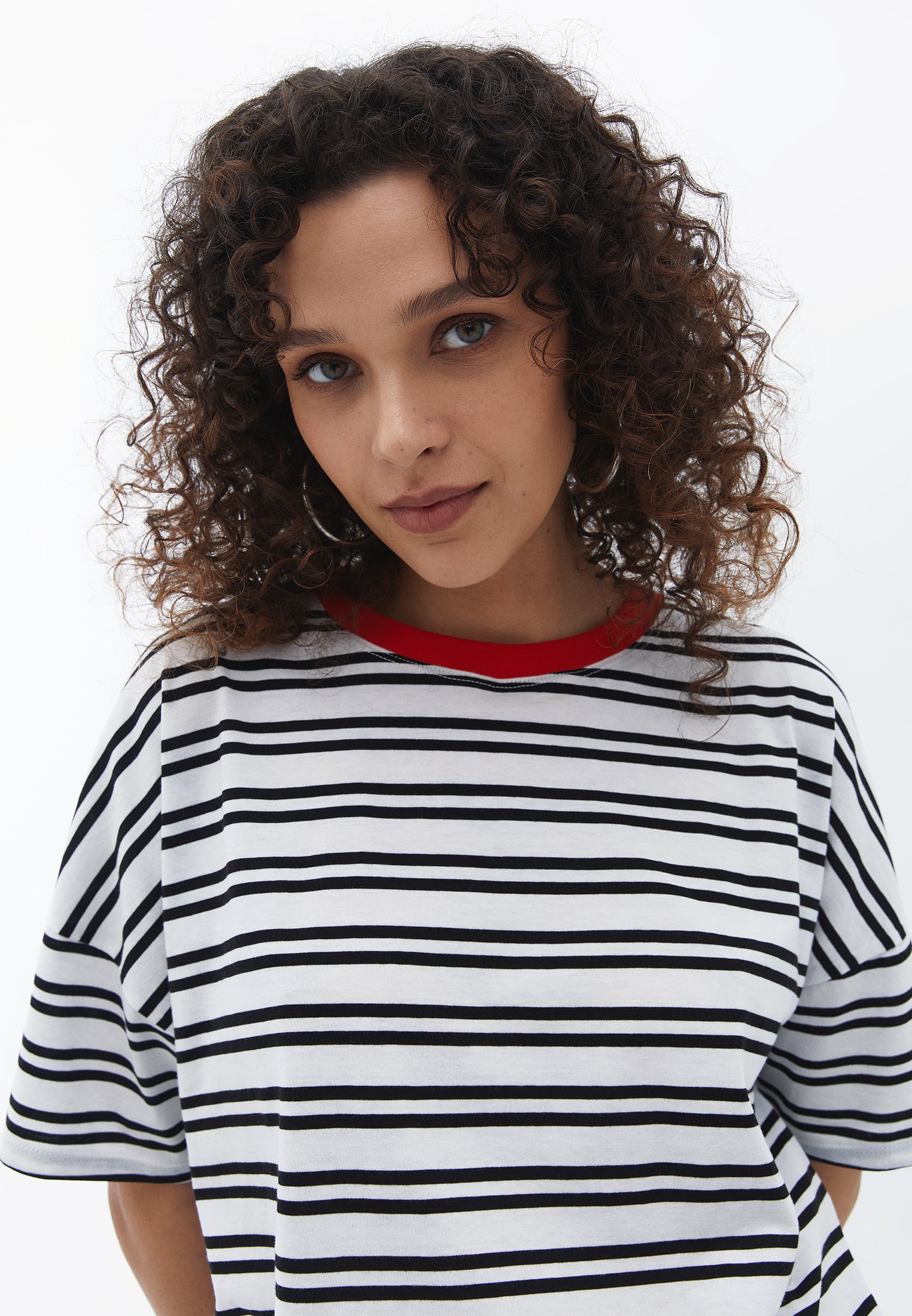 Oversize tunic t-shirt - BLACK STRIPE
