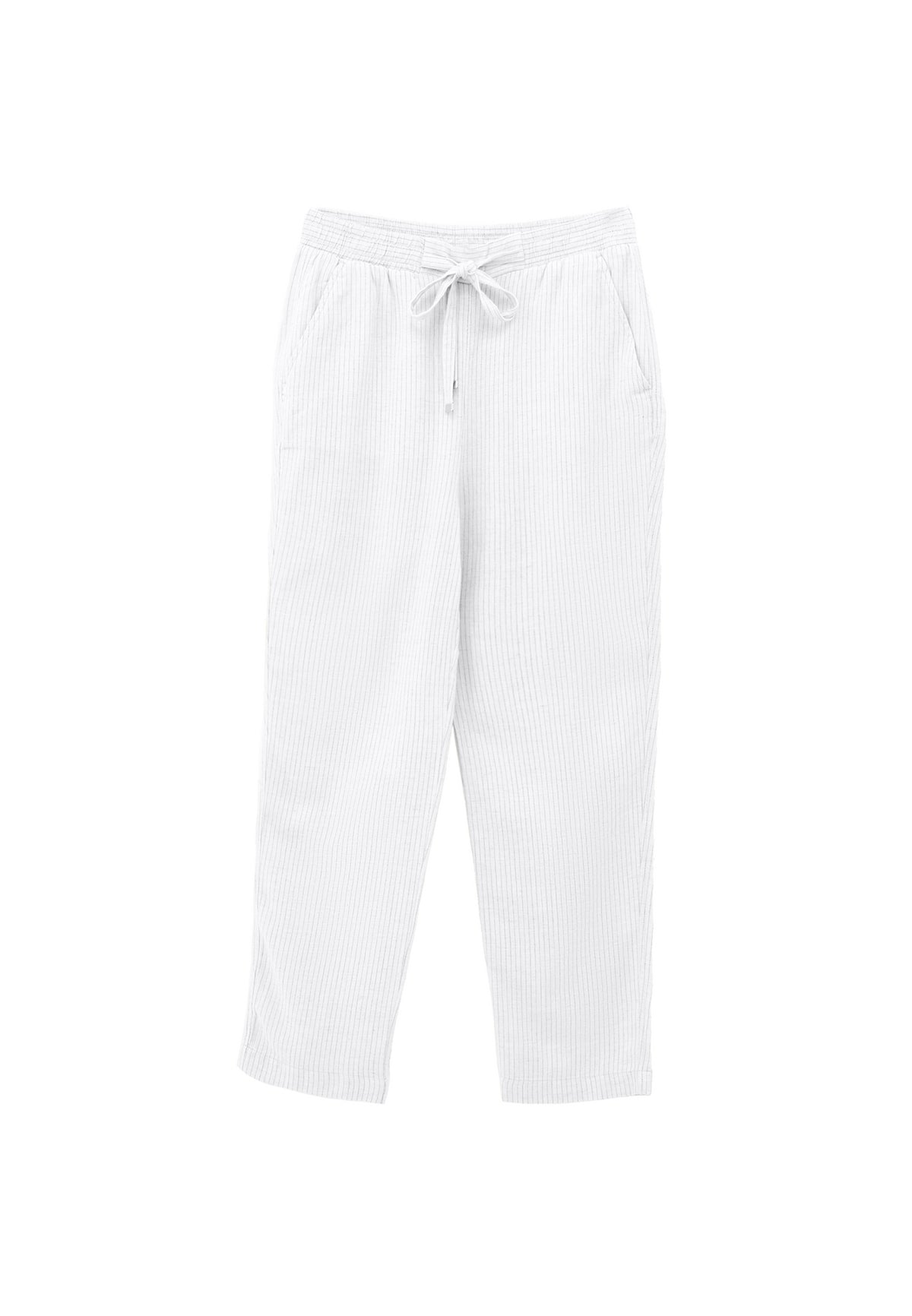 High Waist Carrot Pants - BLACK STRIPE