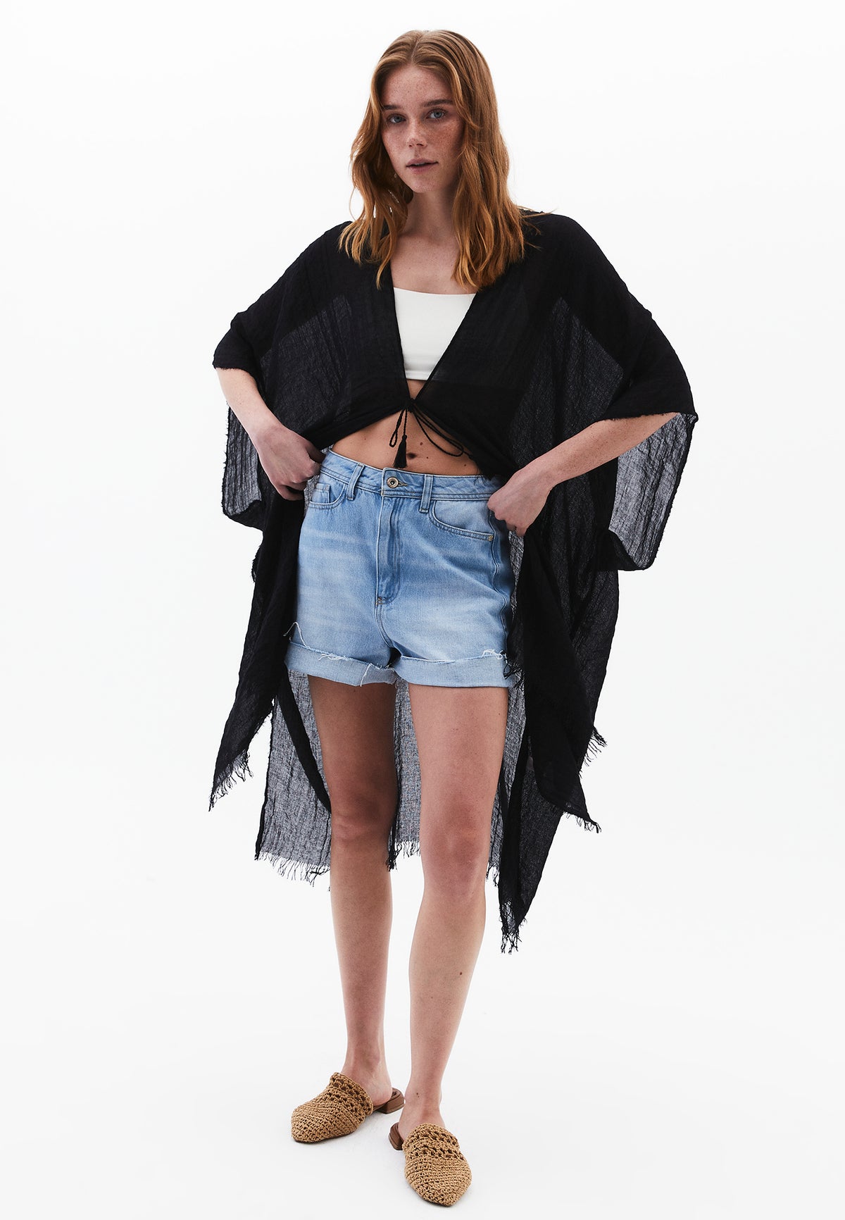 Women Scarf - BLACK