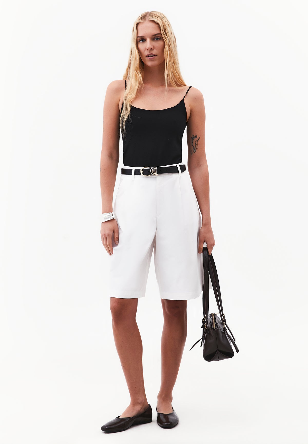 Bodycon Tank Top U Neck - BLACK