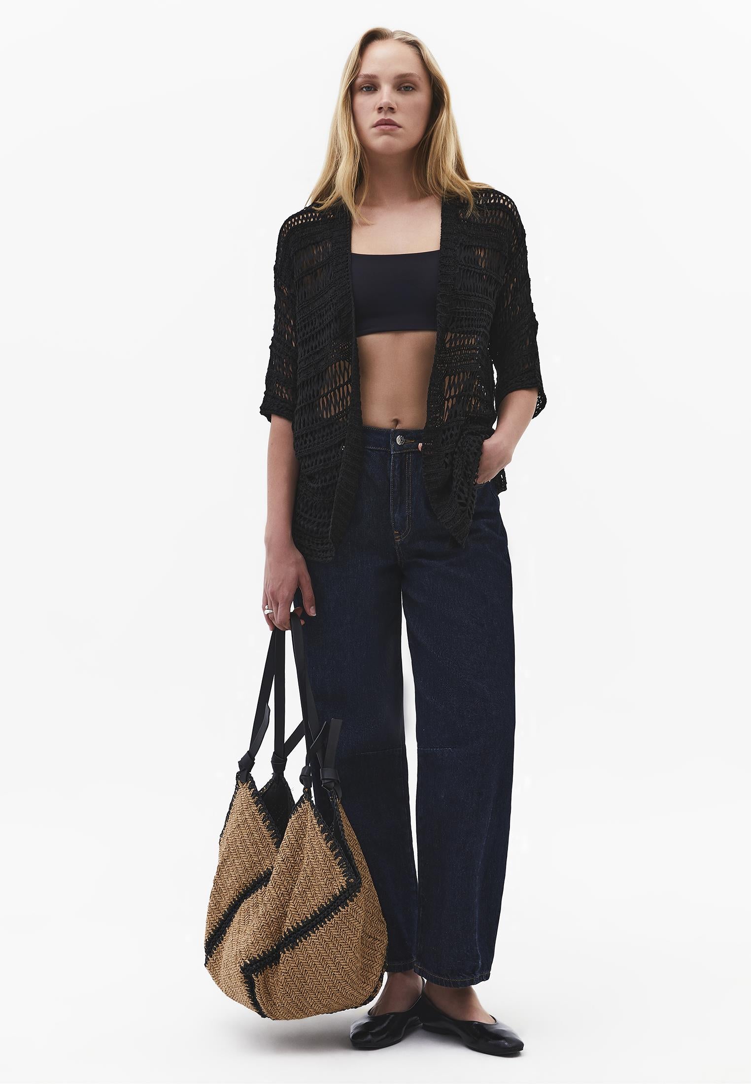 Comfortable Long Cardigan - BLACK
