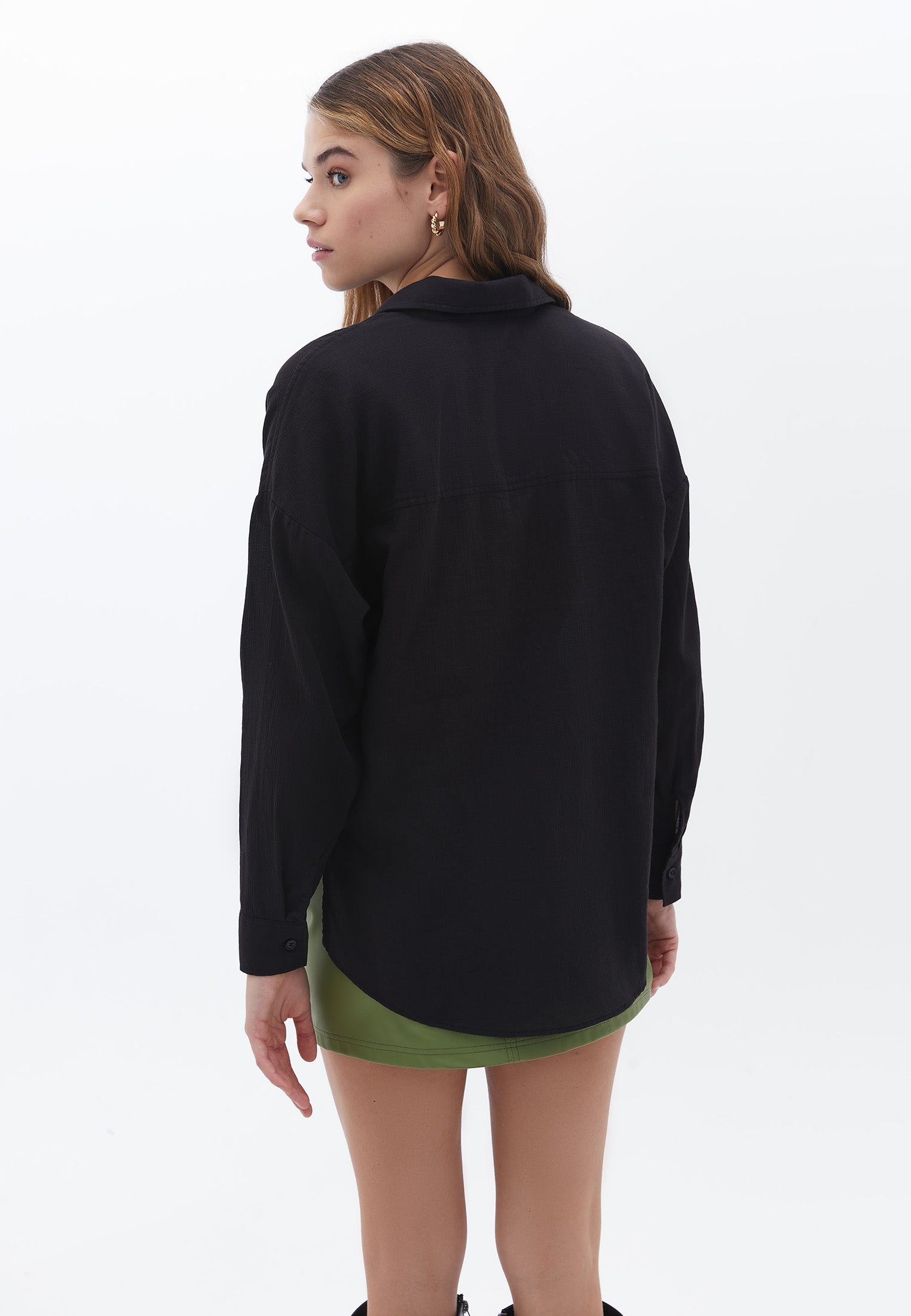 AUTUMN LONG SHIRT - BLACK