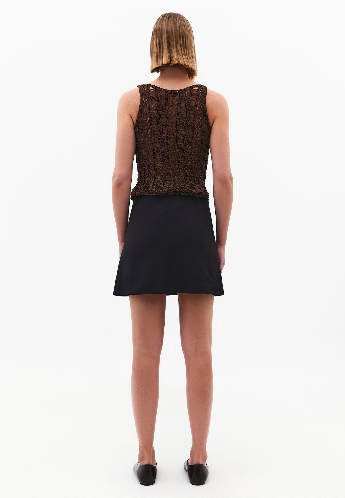 Ultra High Waist Slim Shorts With Zipper Detail - Black