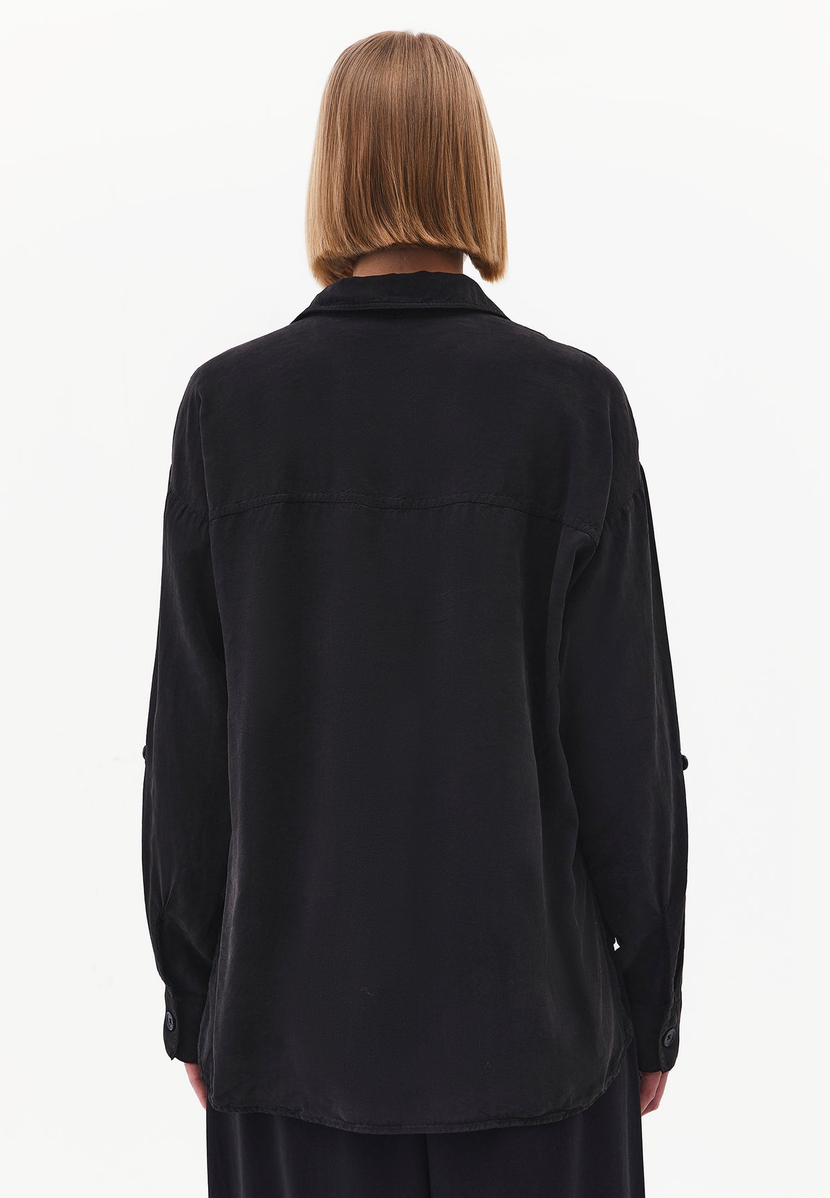 Oversize Pocketed Shirt - Black