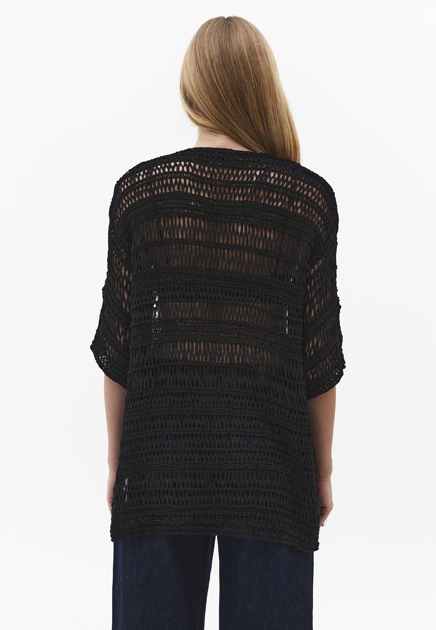Comfortable Long Cardigan - BLACK