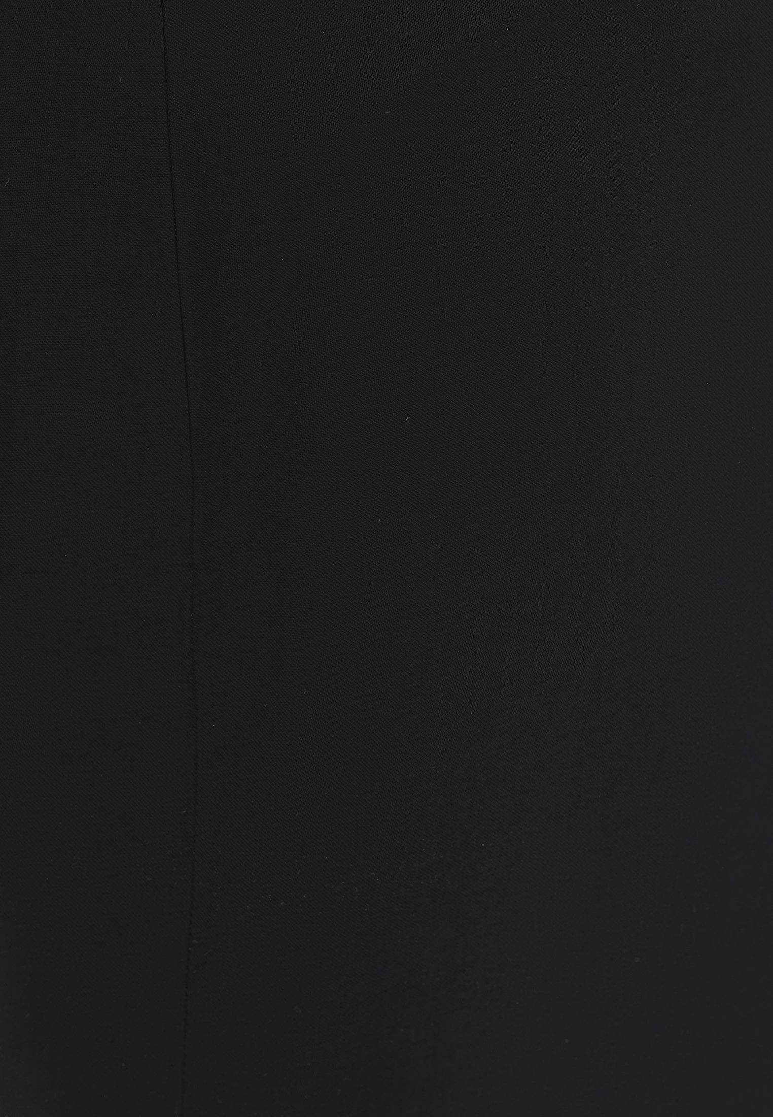 فستان ساتان متوسط الطول - أسود