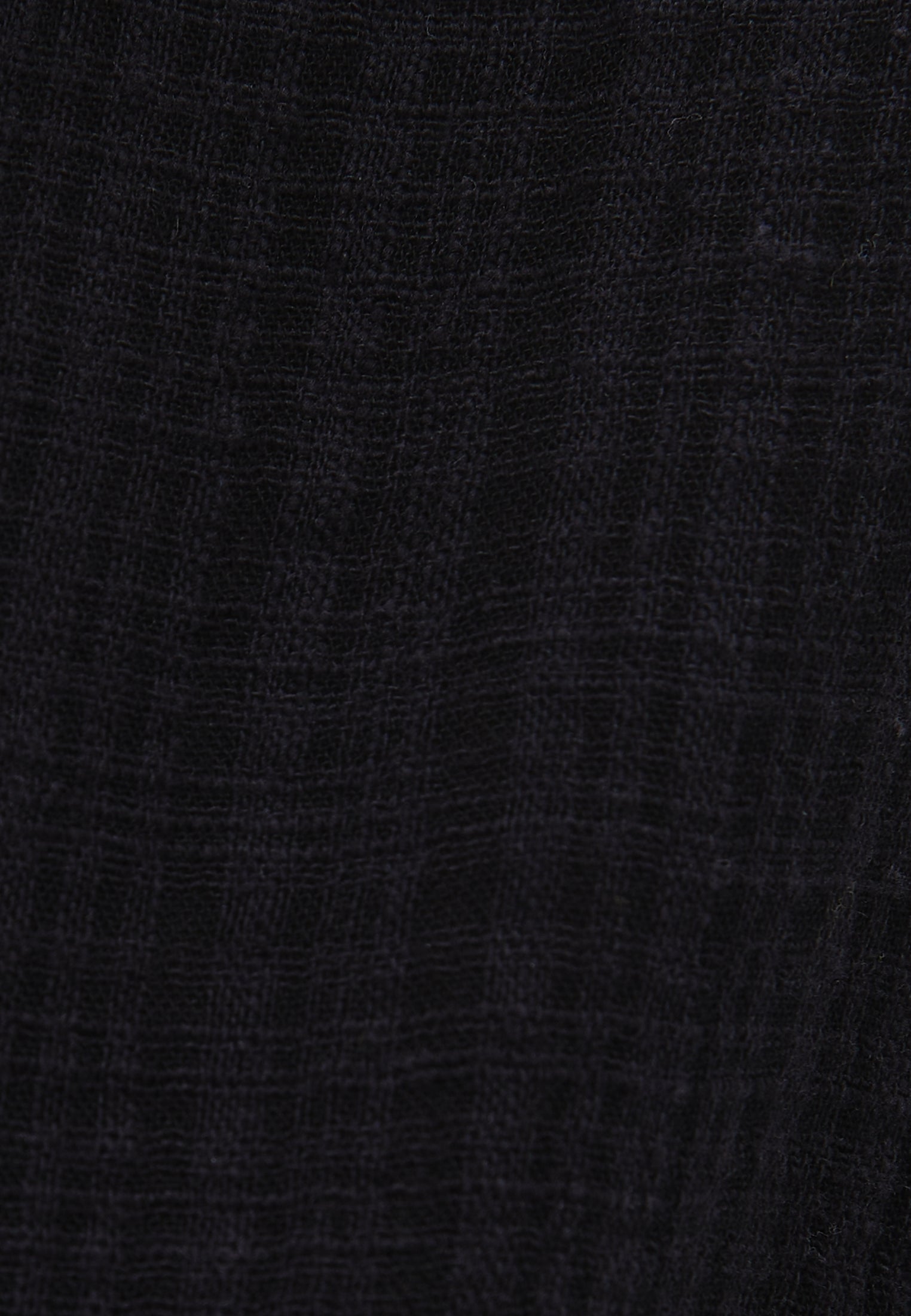 قميص من القماش الطبيعي - أسود