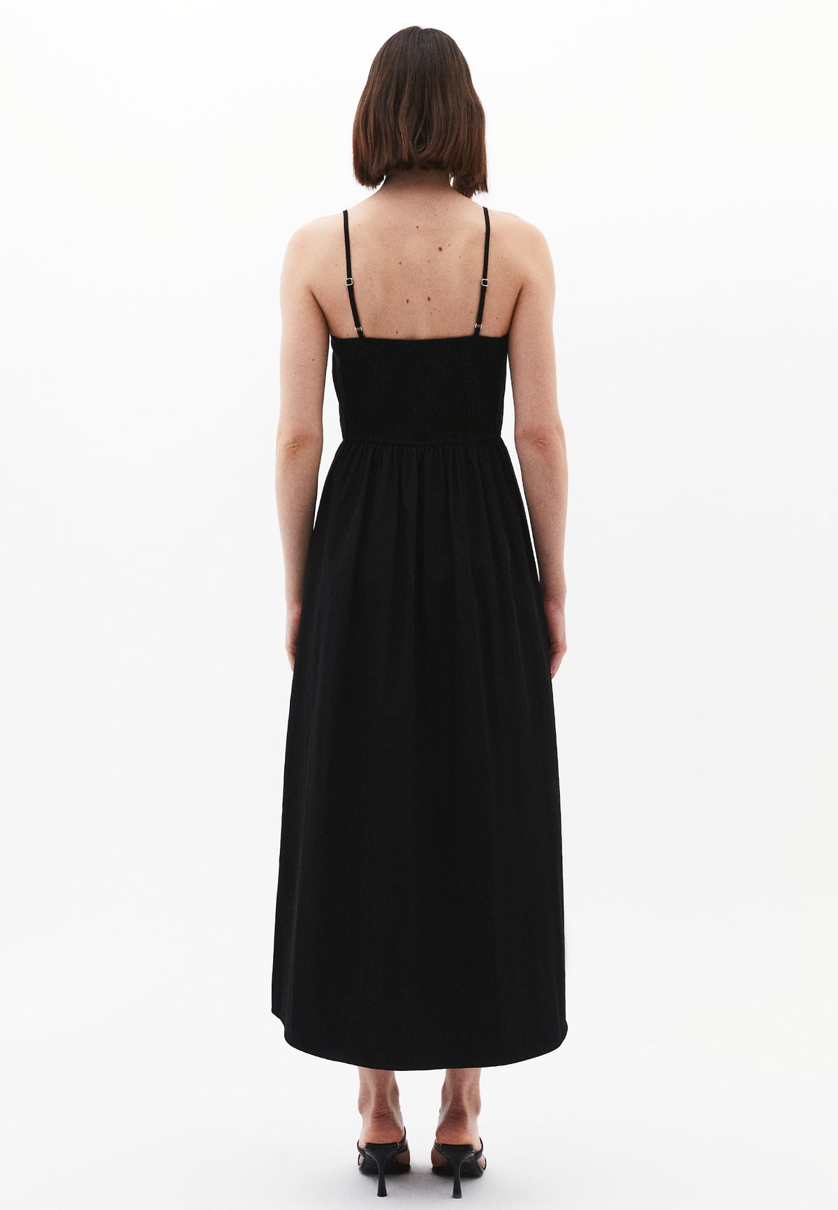 Halter Neck Long Dress - Black