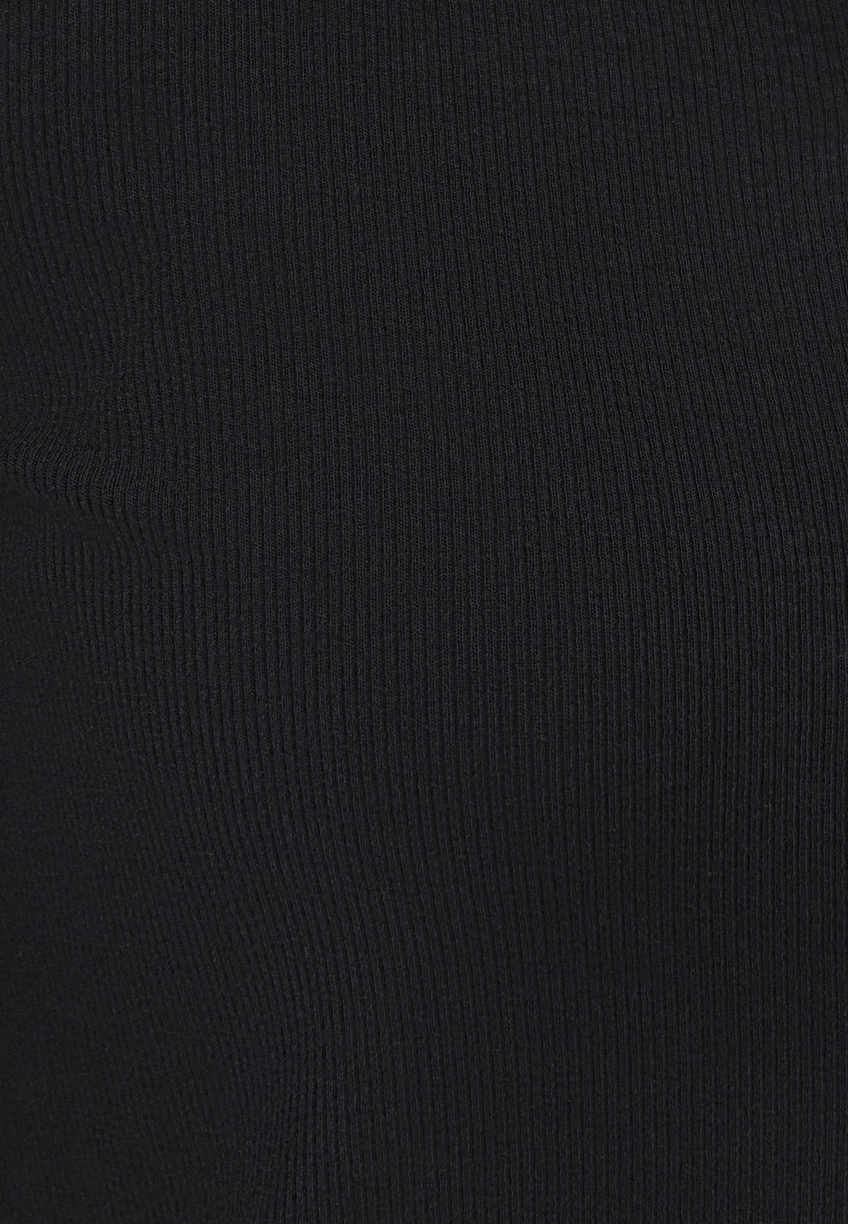 Buttoned Crew Neck Cardigan - BLACK