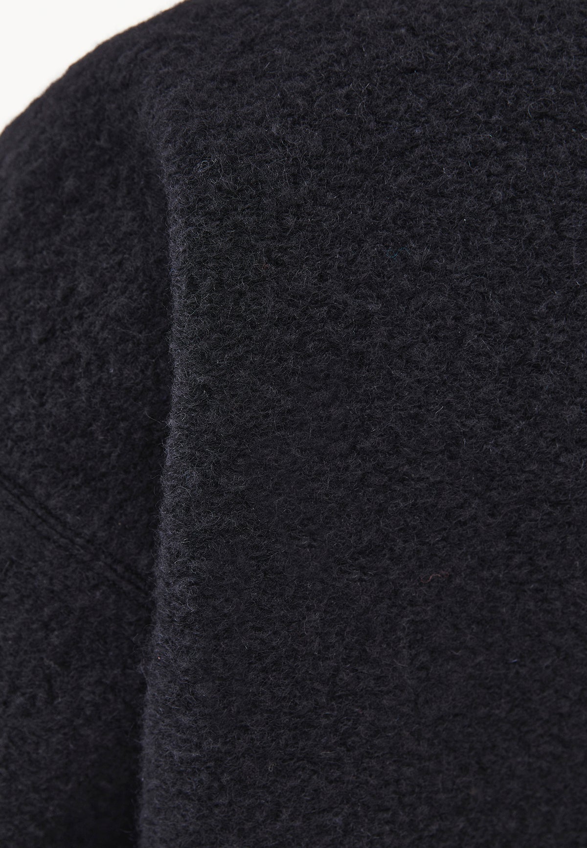 Balloon Sleeve Short Knitted Jacket - Black