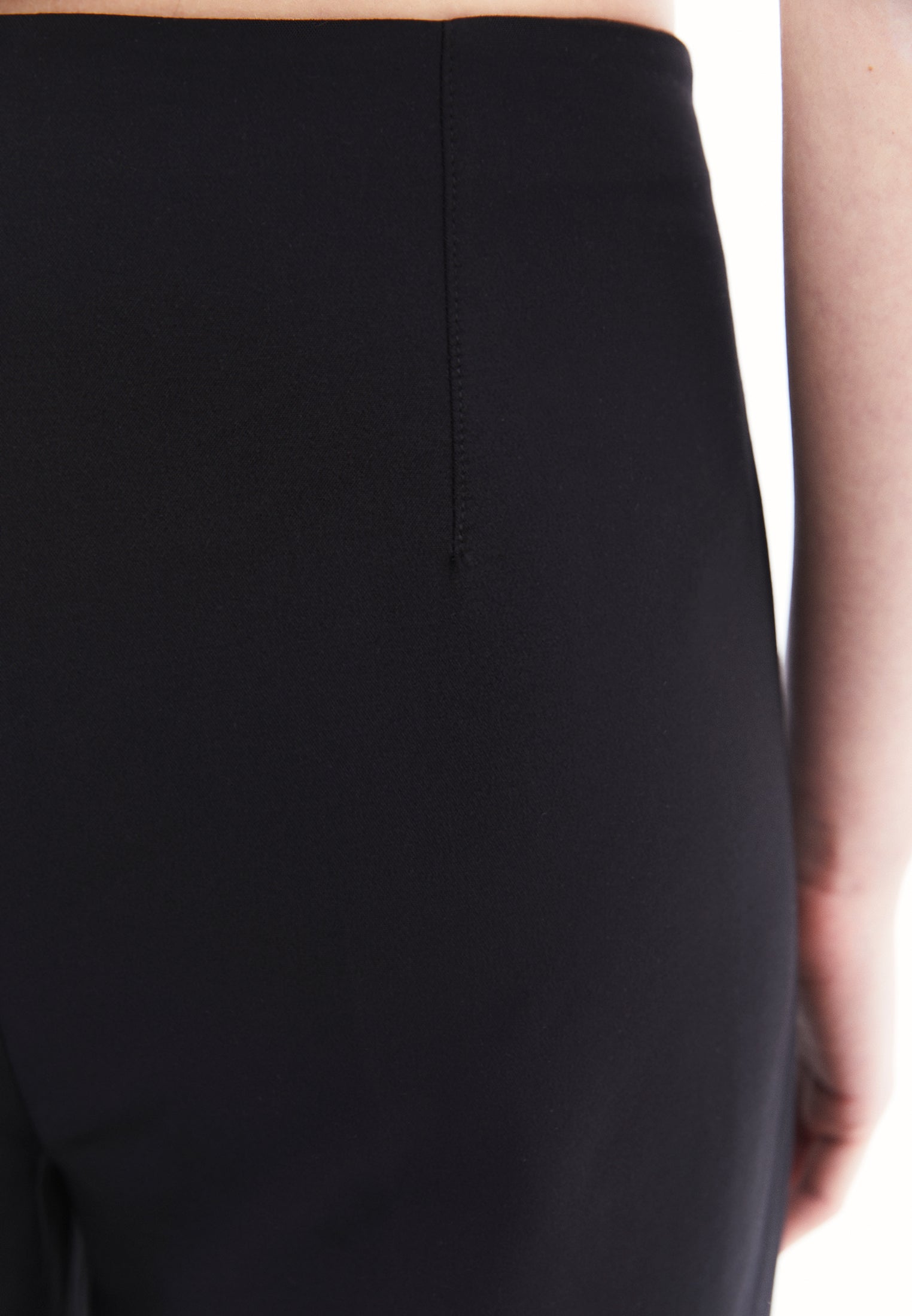 Ultra High Waist Culotte Pants - BLACK