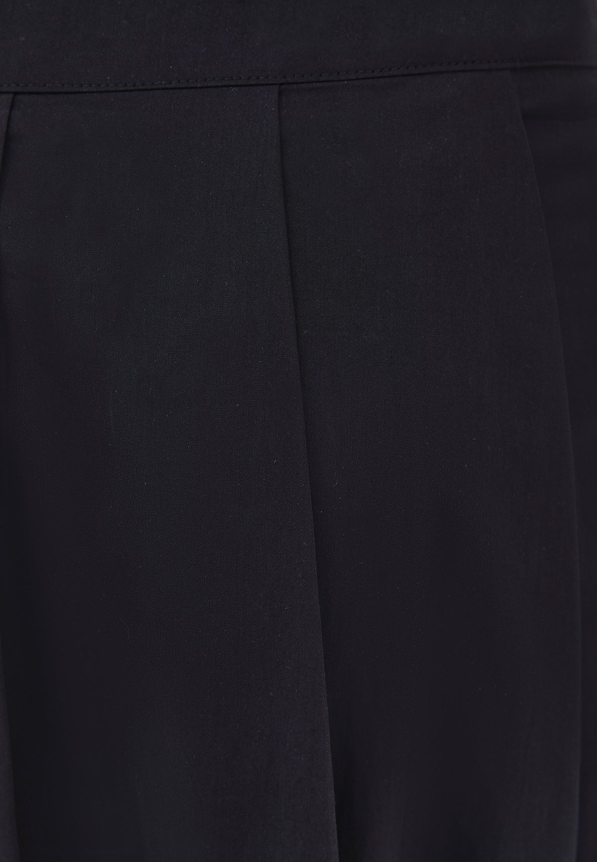 Balloon Form Long Skirt - BLACK