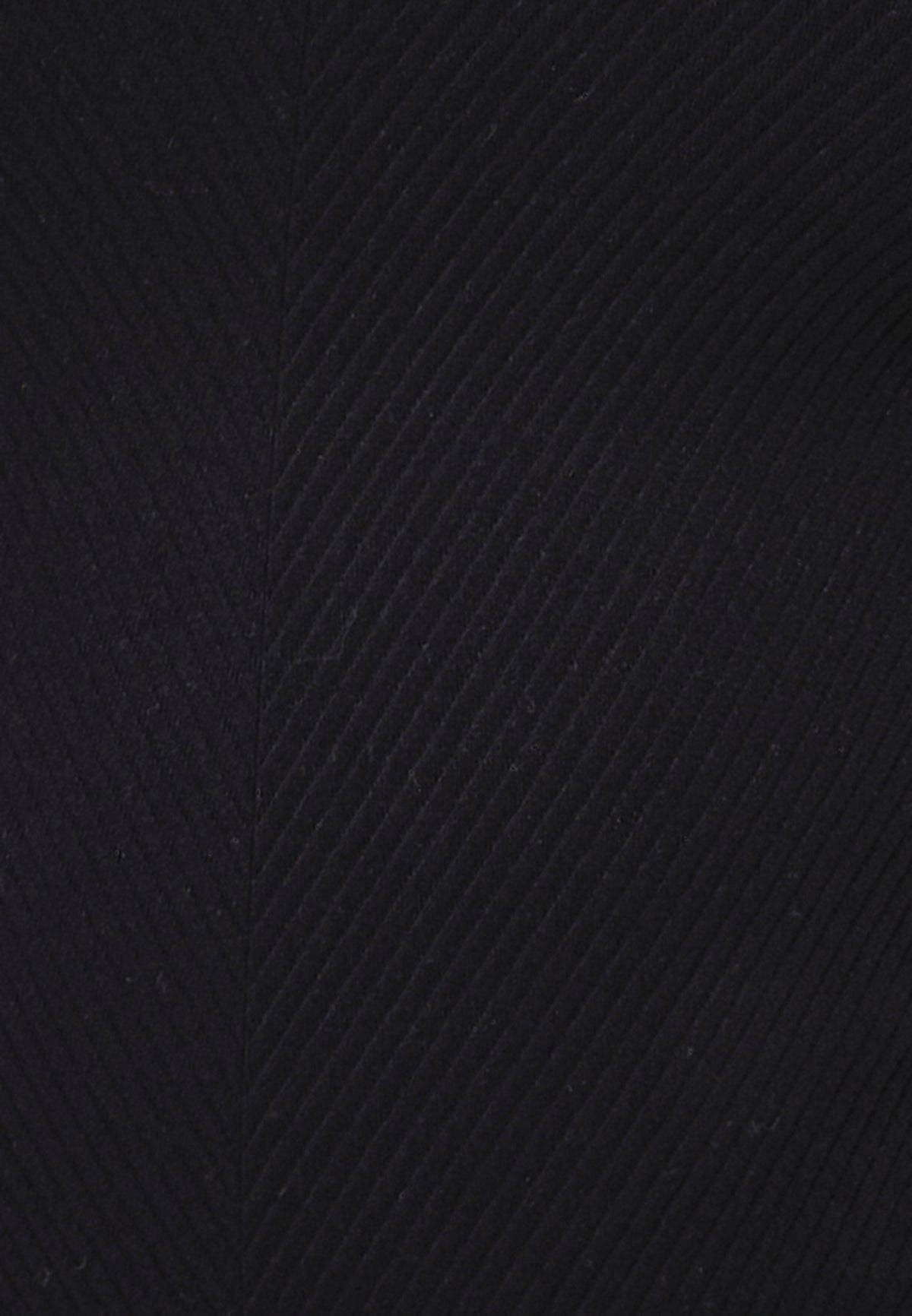 V Neck Bodycon Top - BLACK