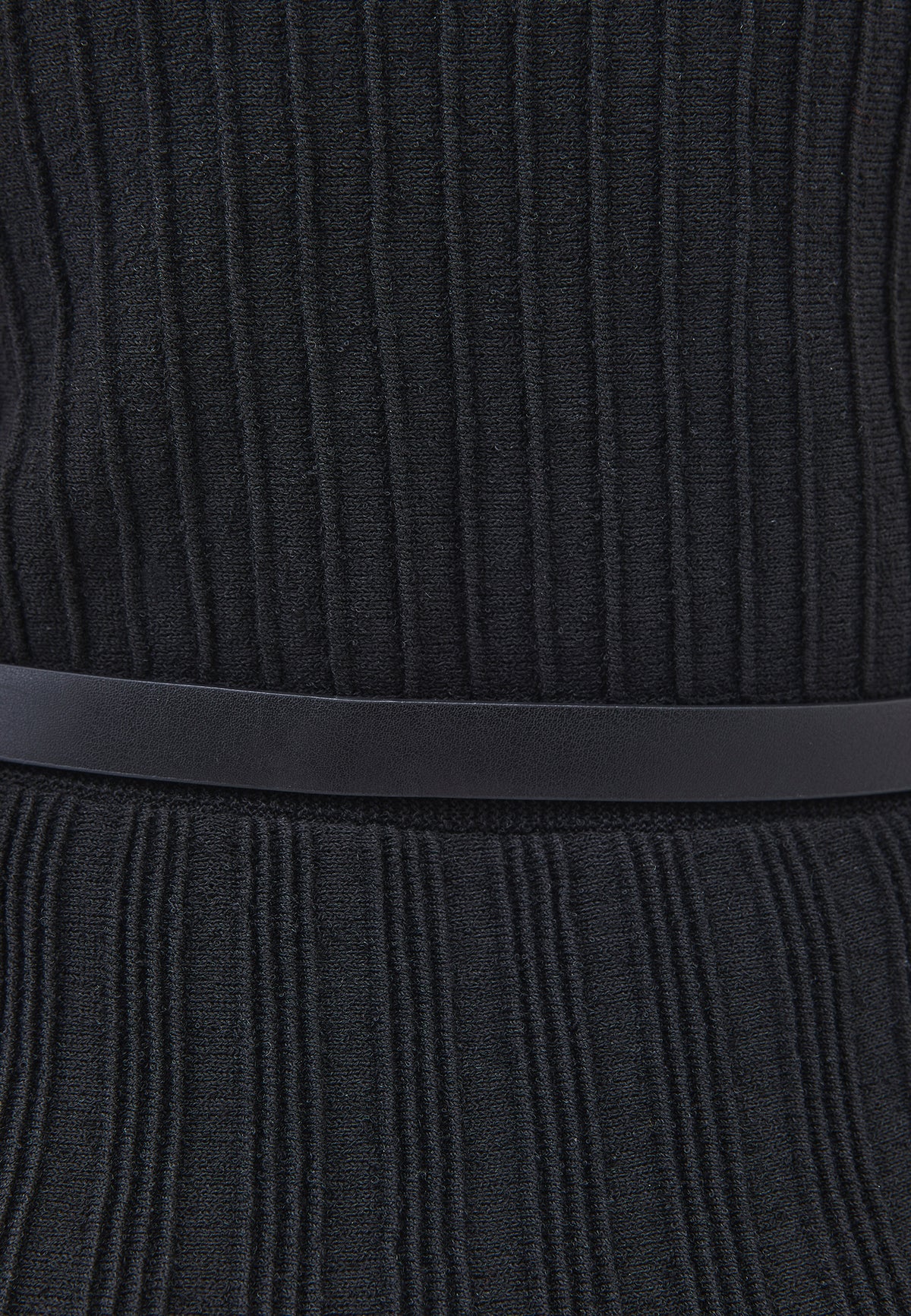Flared A-Line Sleeveless Dress - Black