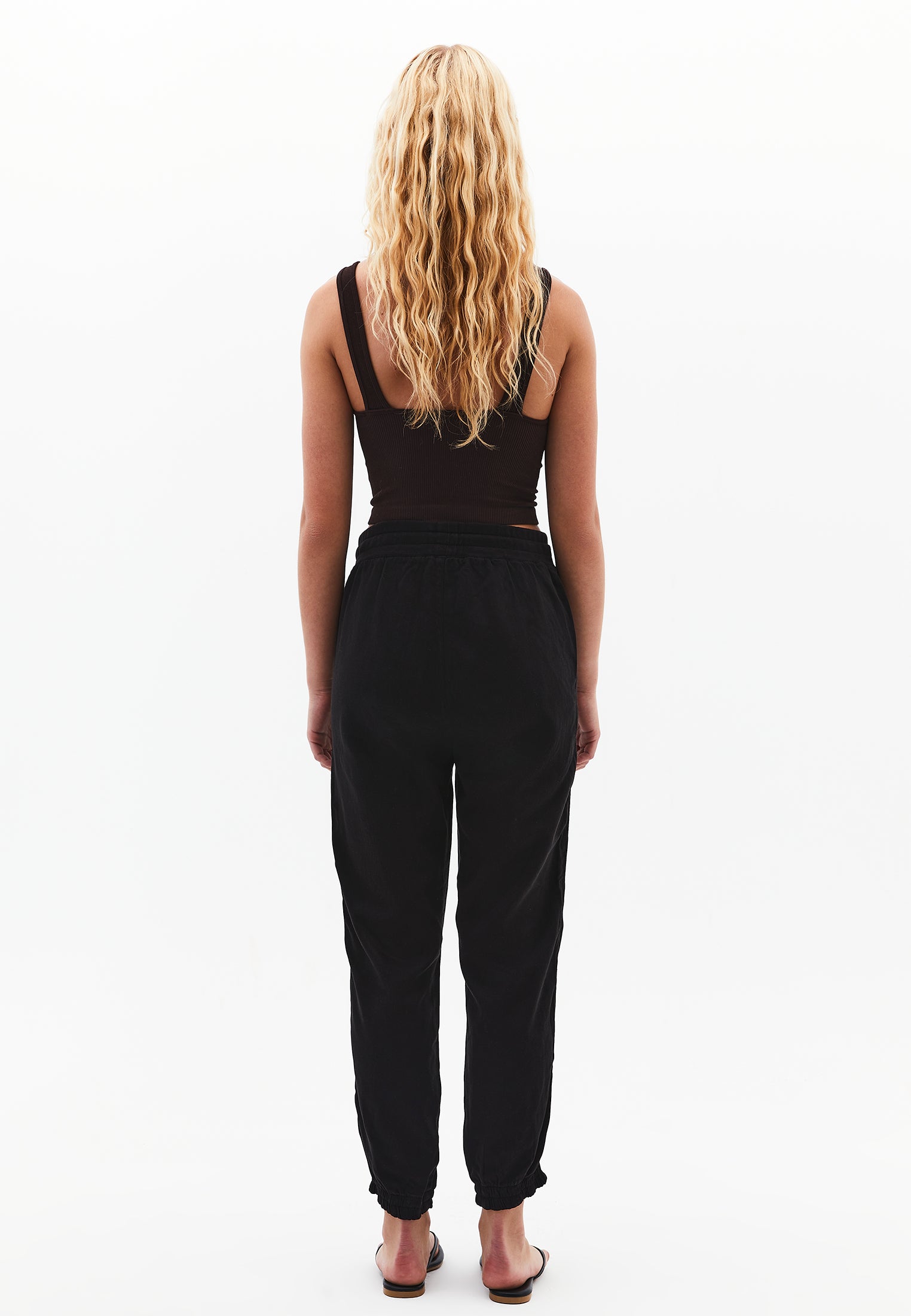 Detailed jogger pants - BLACK