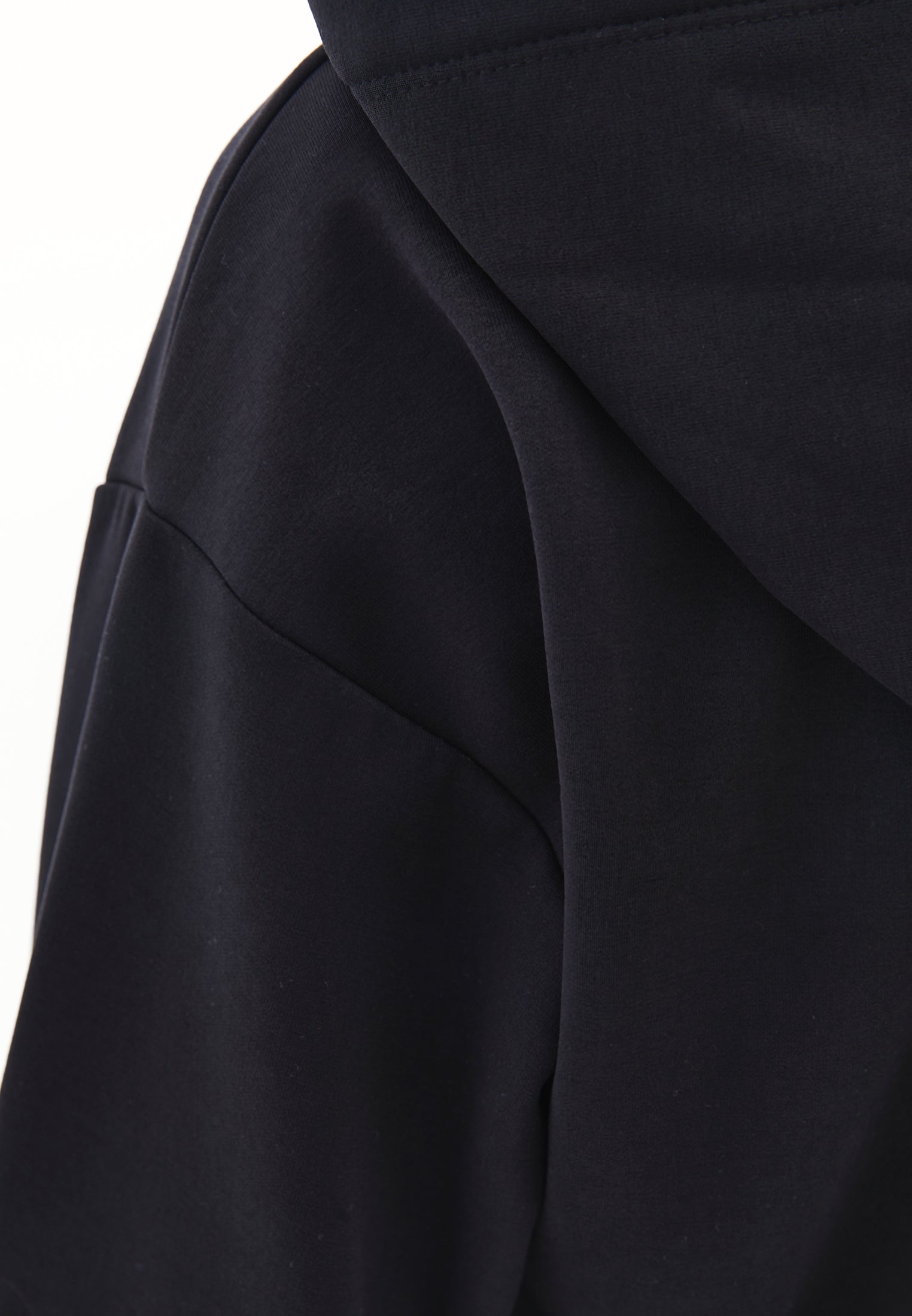 Hooded oversized sweatshirt - BLACK