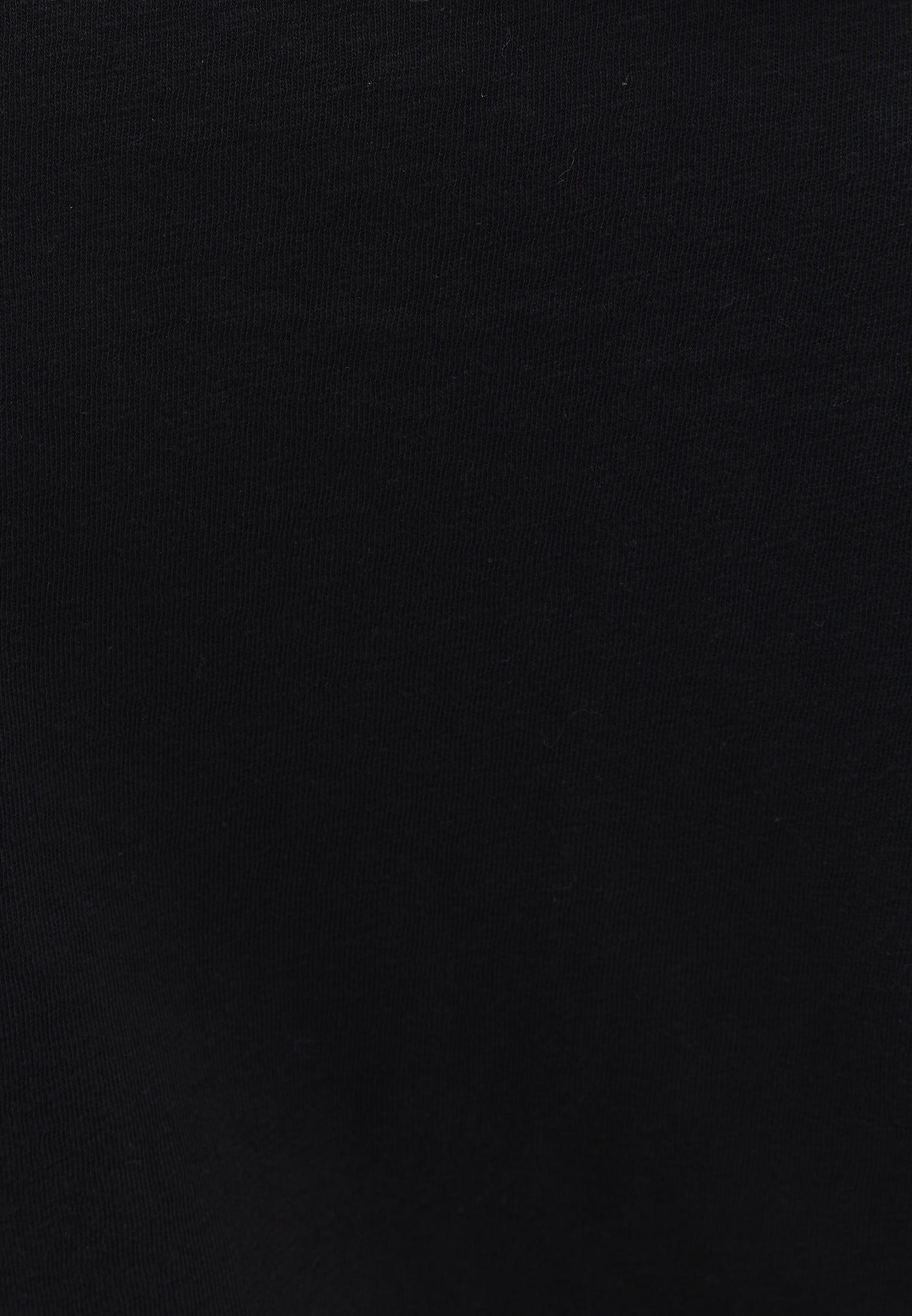 V neck linen t-shirt - BLACK