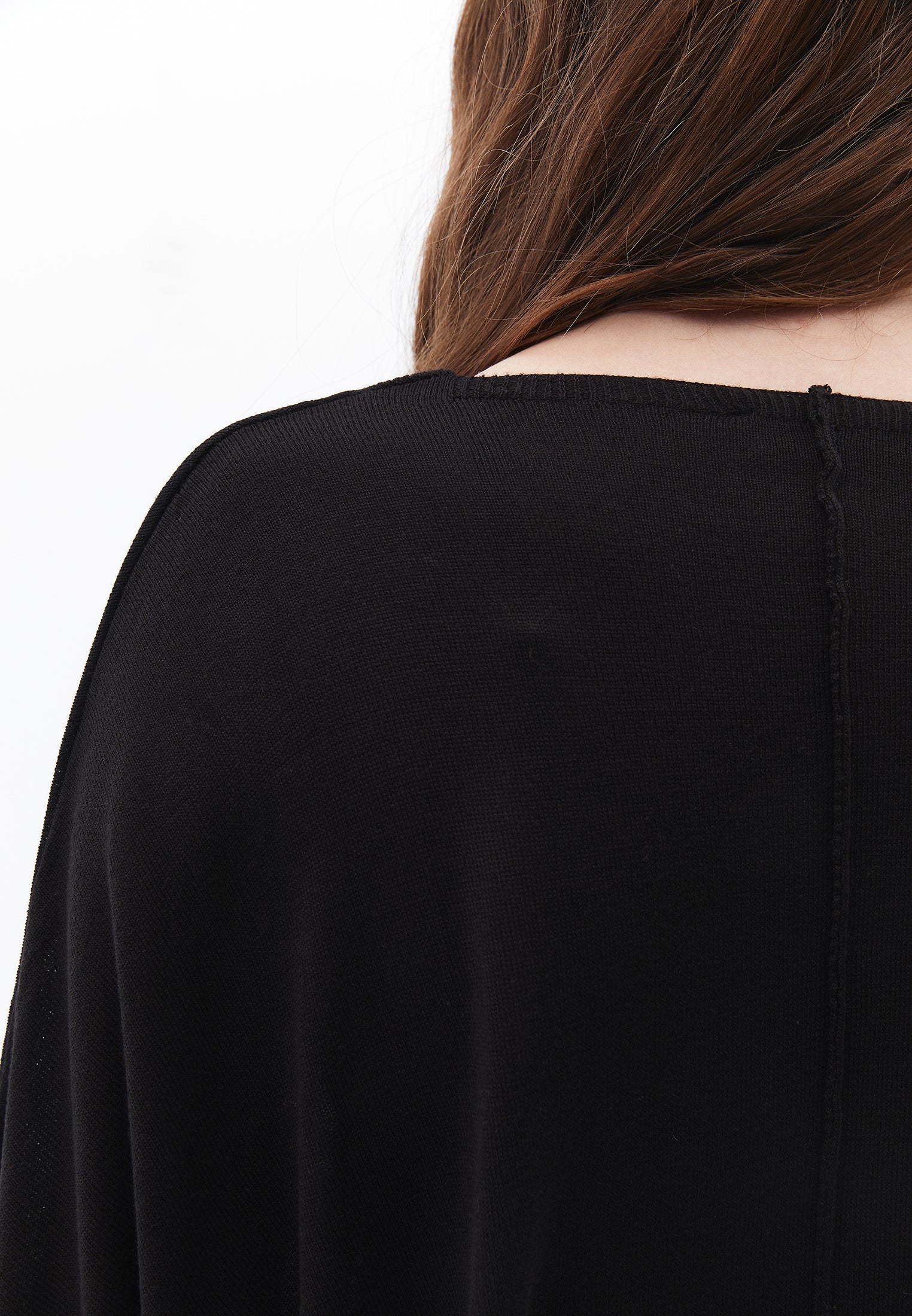 Tunic Cardigan Women Long Sleeve Batwing Sleeve - BLACK