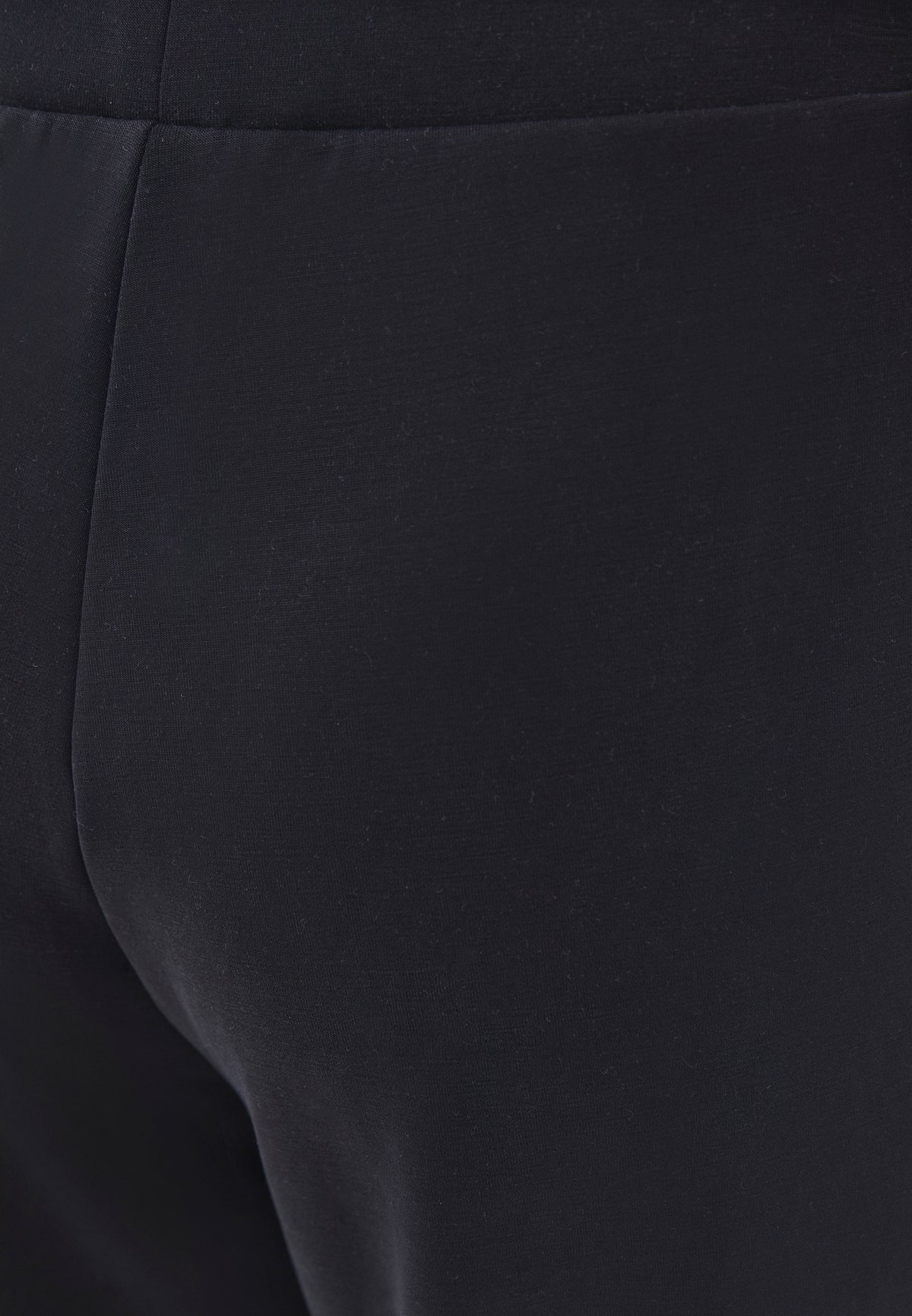 Straight Leg High Waist Sweatpant - Black