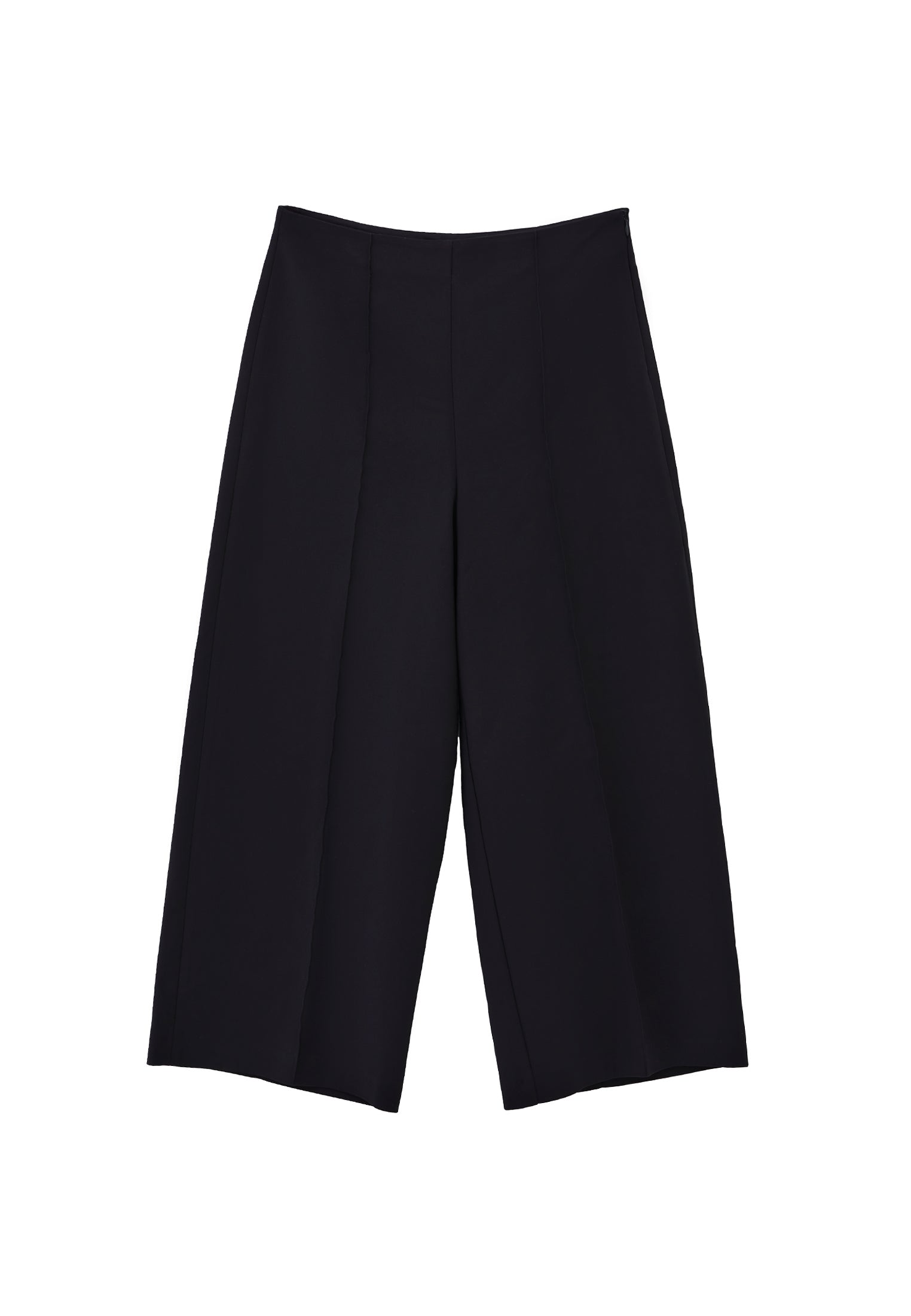 Ultra High Waist Culotte Pants - BLACK