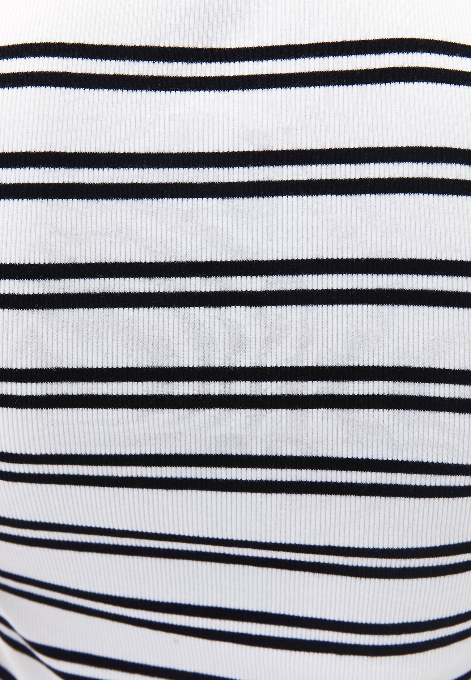 Polo Collar Tank Top - WHITE/BLACK