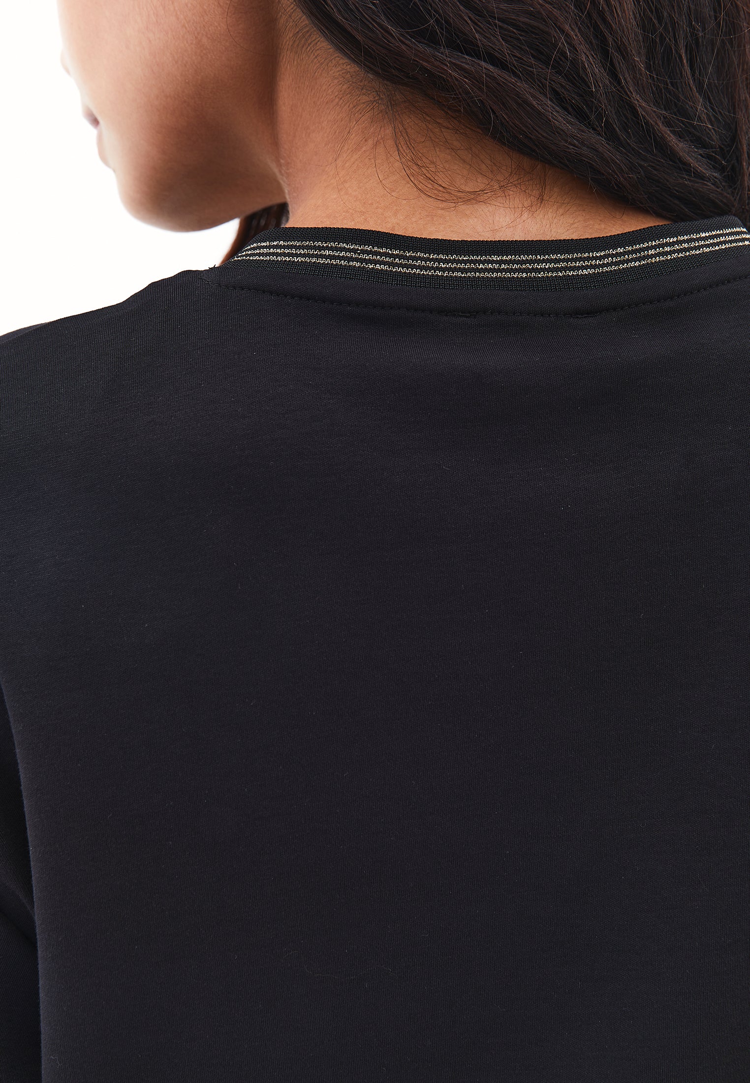 Oversize cotton t-shirt - BLACK