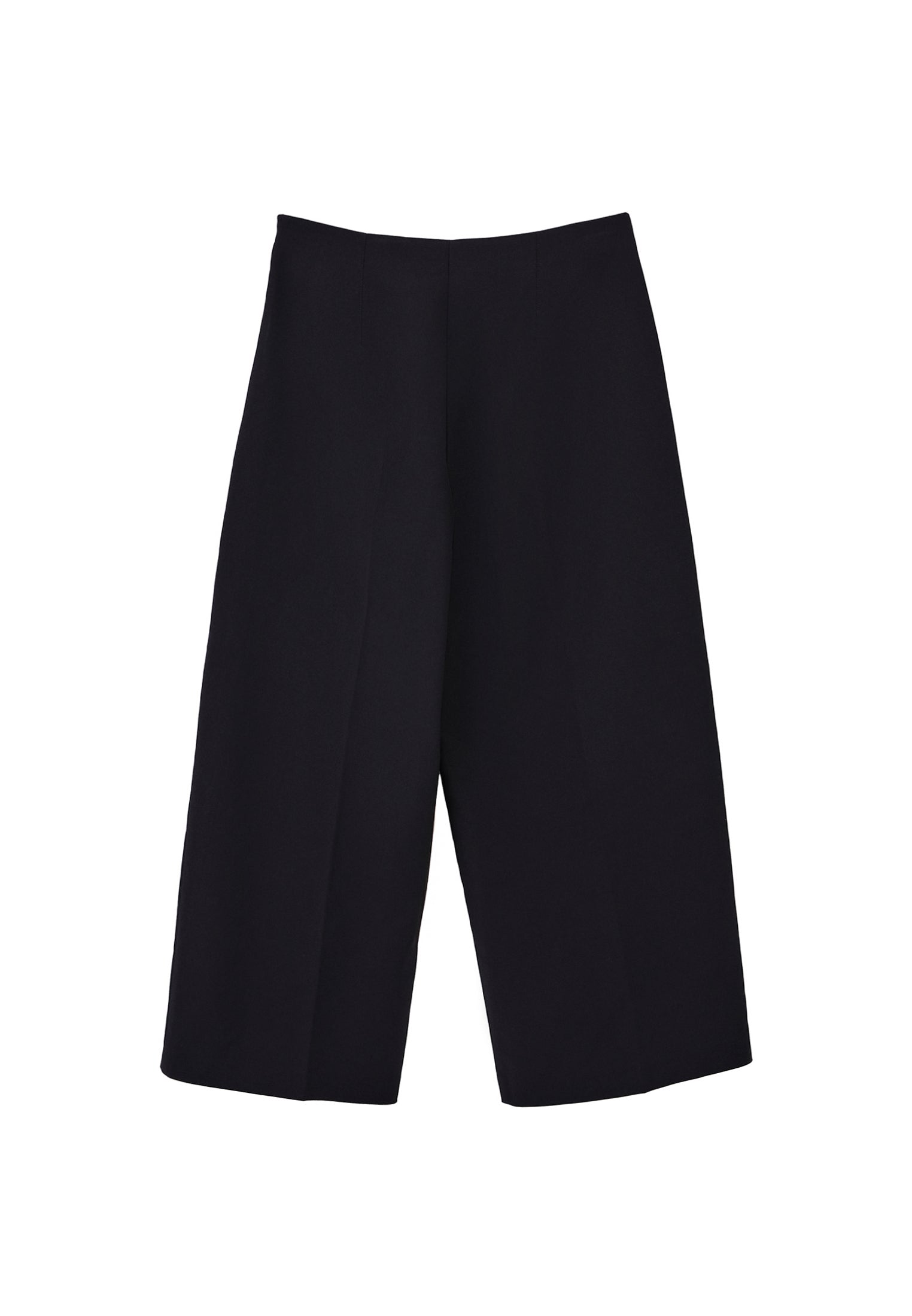 Ultra High Waist Culotte Pants - BLACK
