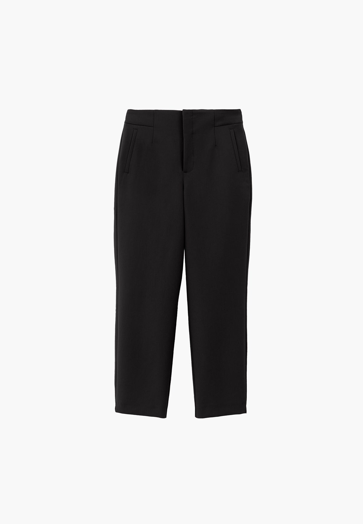Ultra High Waist Carrot Cut Pants with Pocket Detail - Black