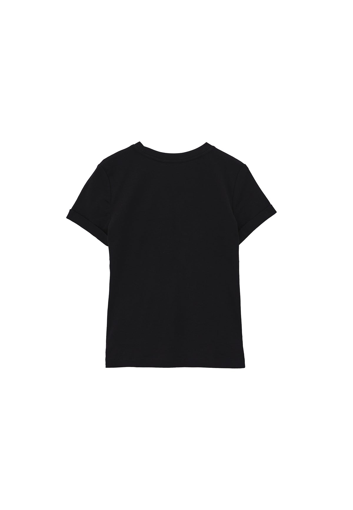 Women's Crew Neck Short Sleeve T-Shirt - Black