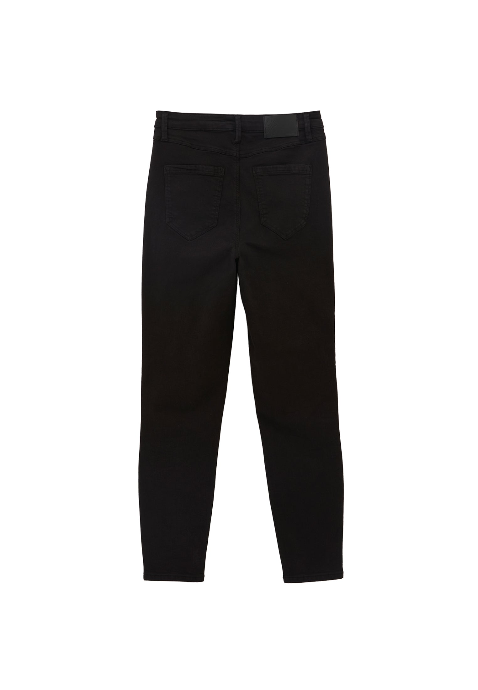 High waist skinny pants - BLACK