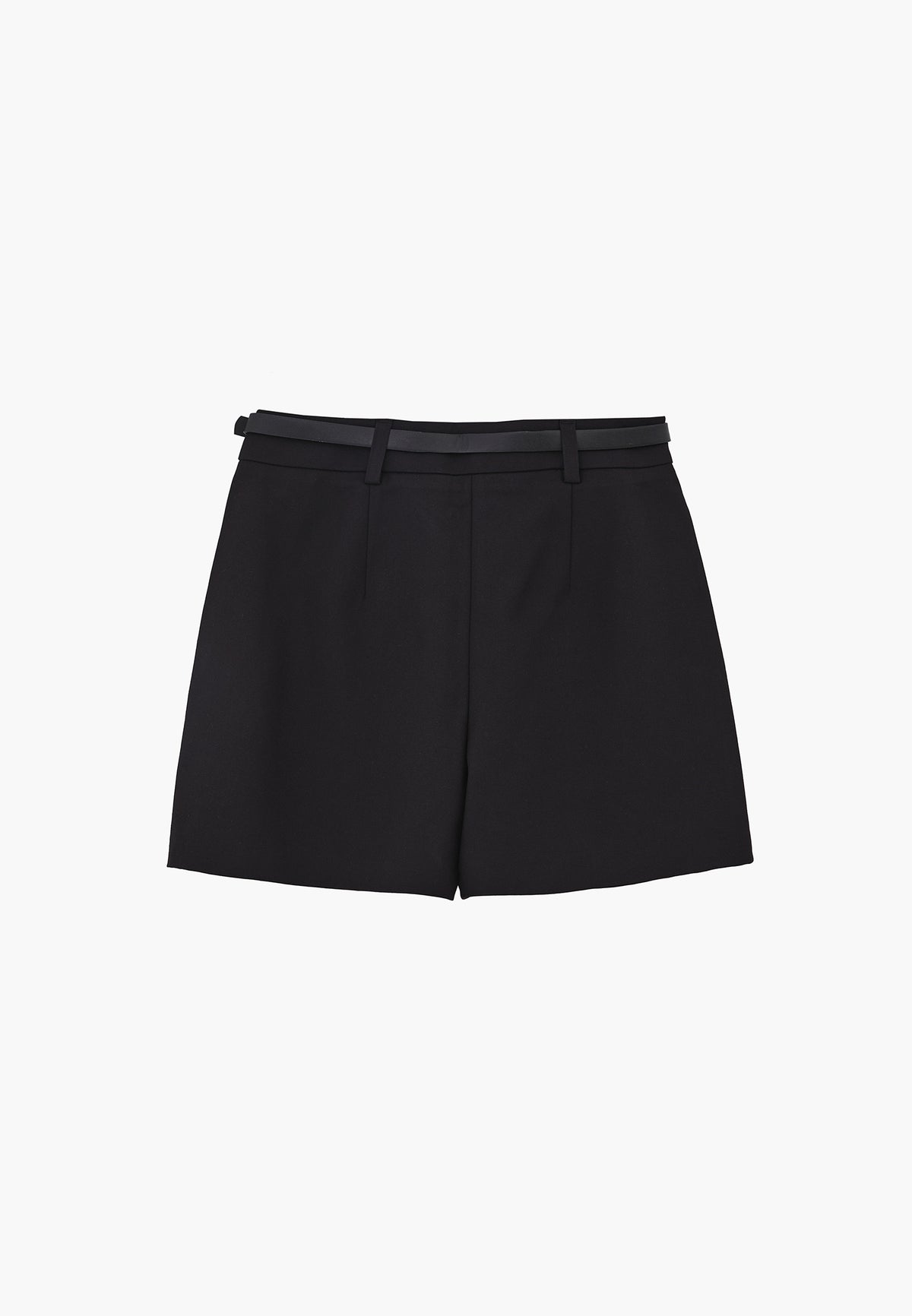 High Waist Shorts With Pockets - Black