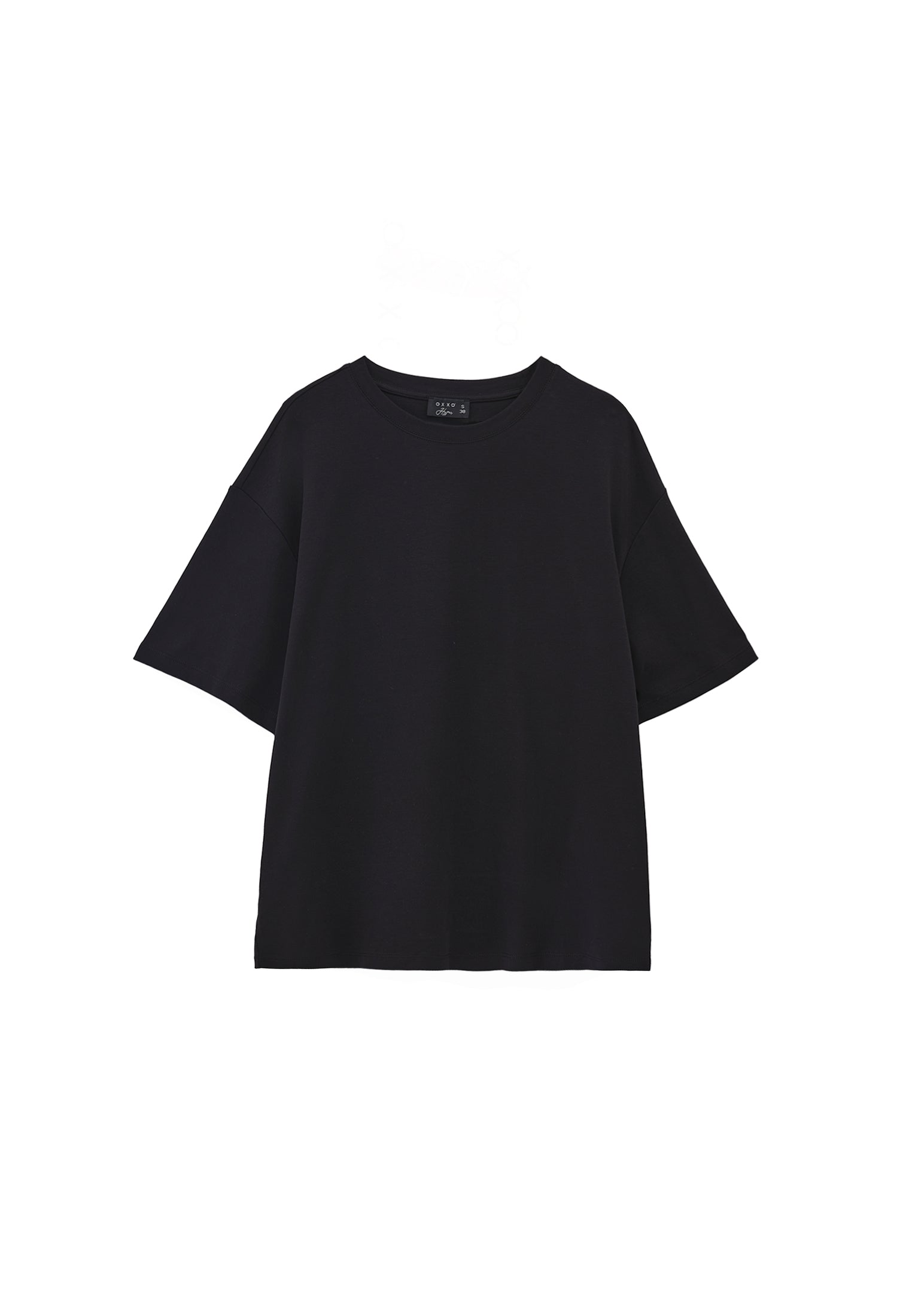 Oversized cotton t-shirt - BLACK