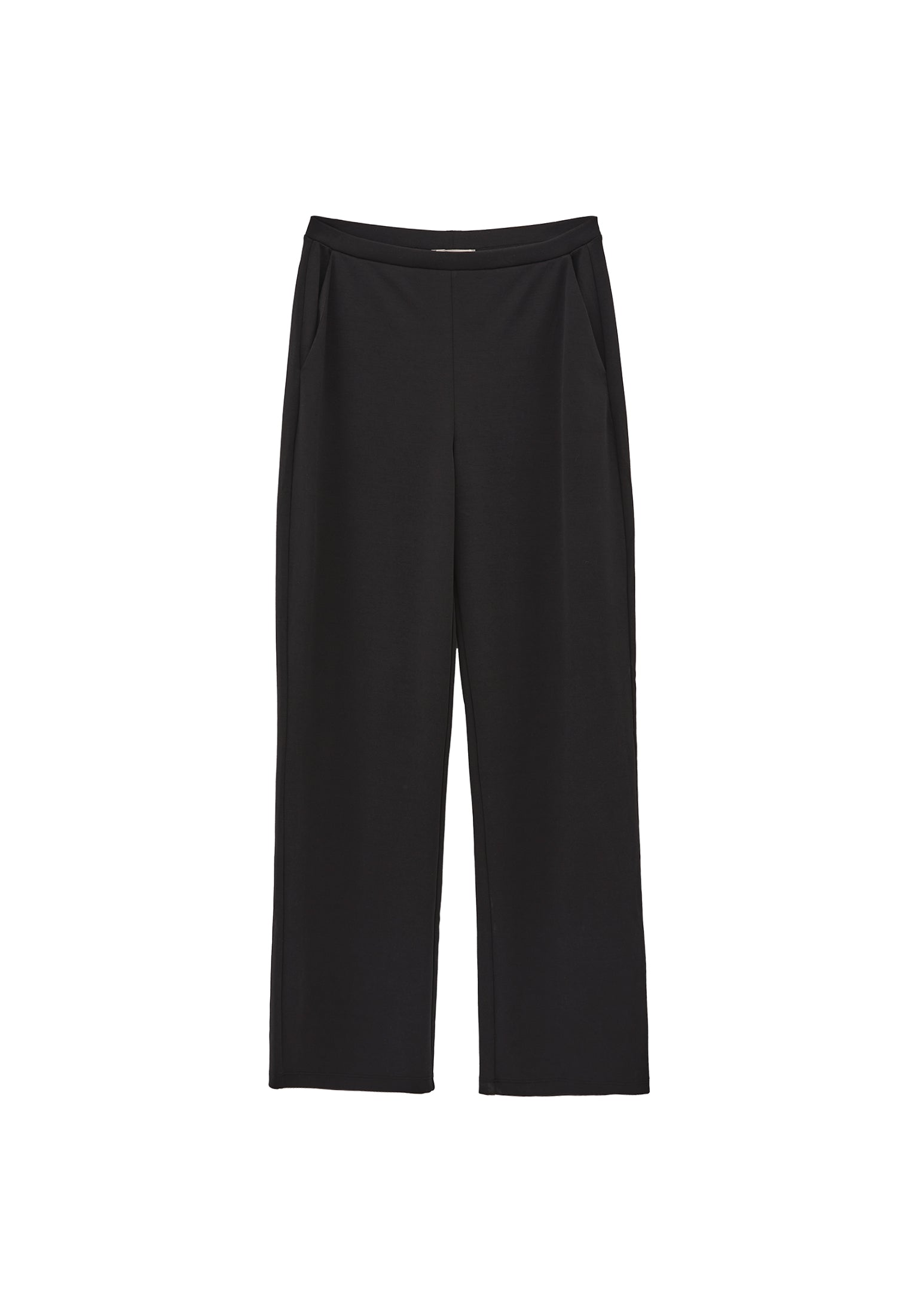 High waist flared trousers - BLACK